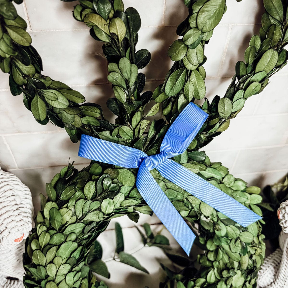 Gia Roma wreath Bunny Wreath Boxwood