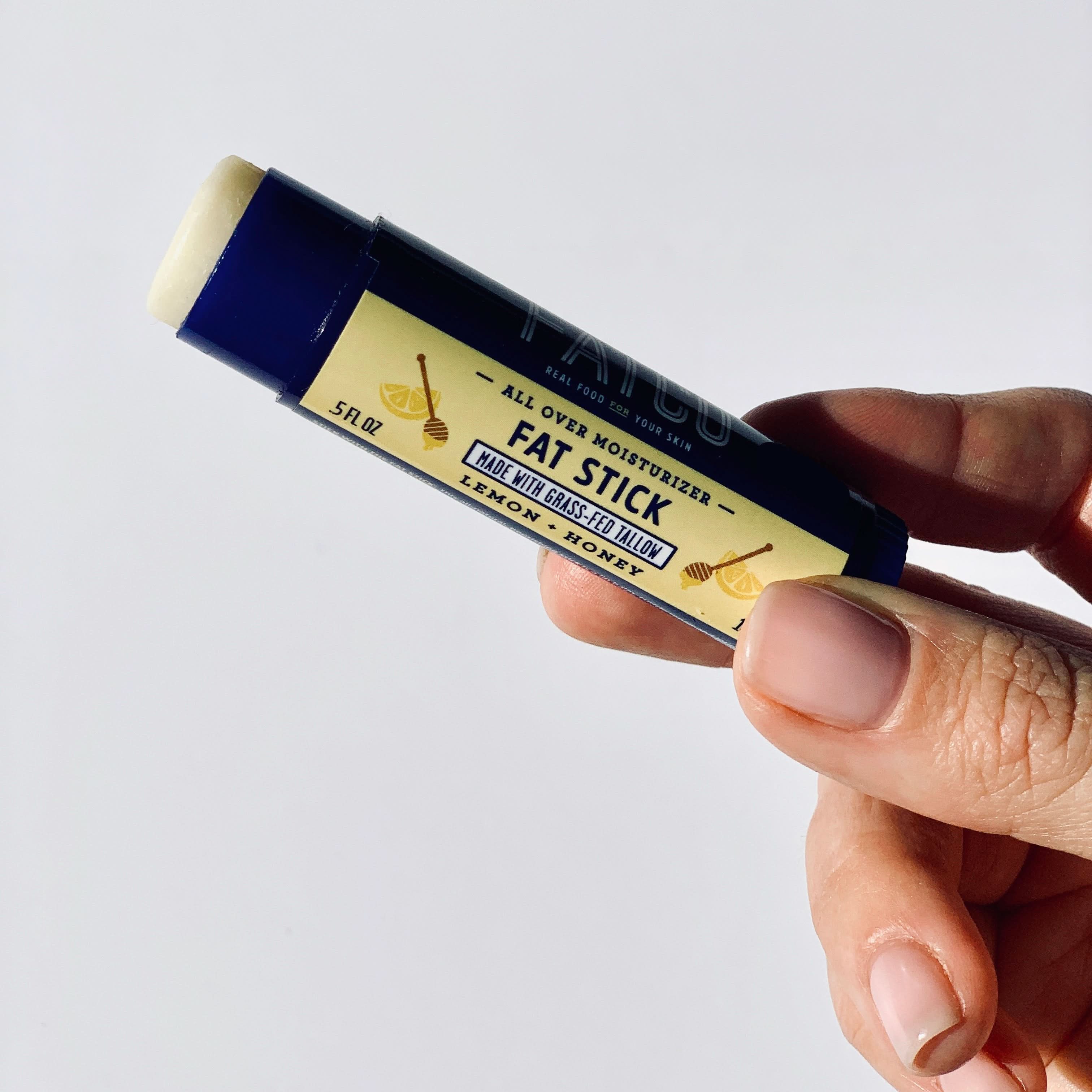 Fat Stick, Lemon + Honey, 0.5 Oz - My American Goods