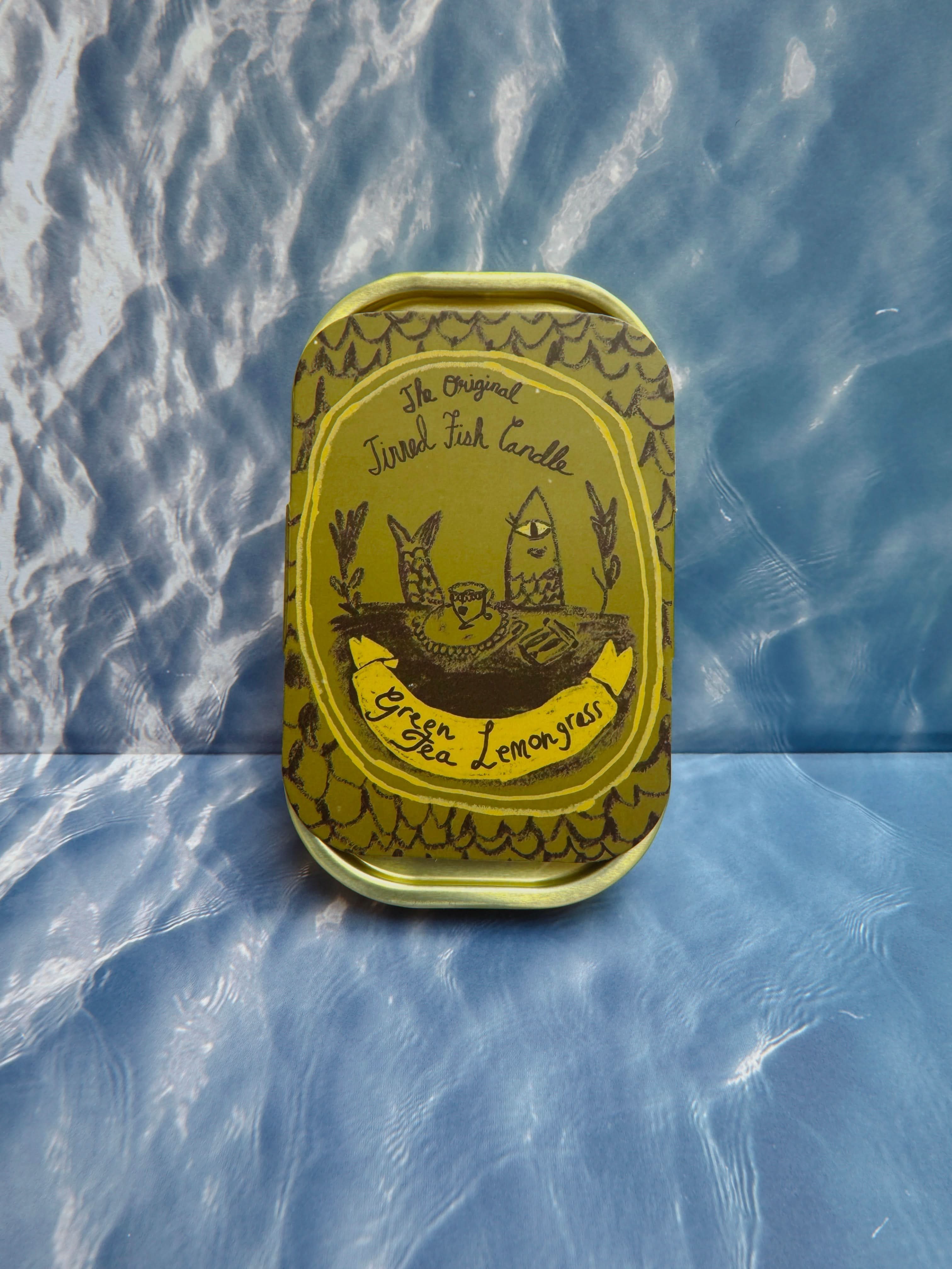 Tinned Fish Candle - Green Tea & Lemongrass - My American Goods