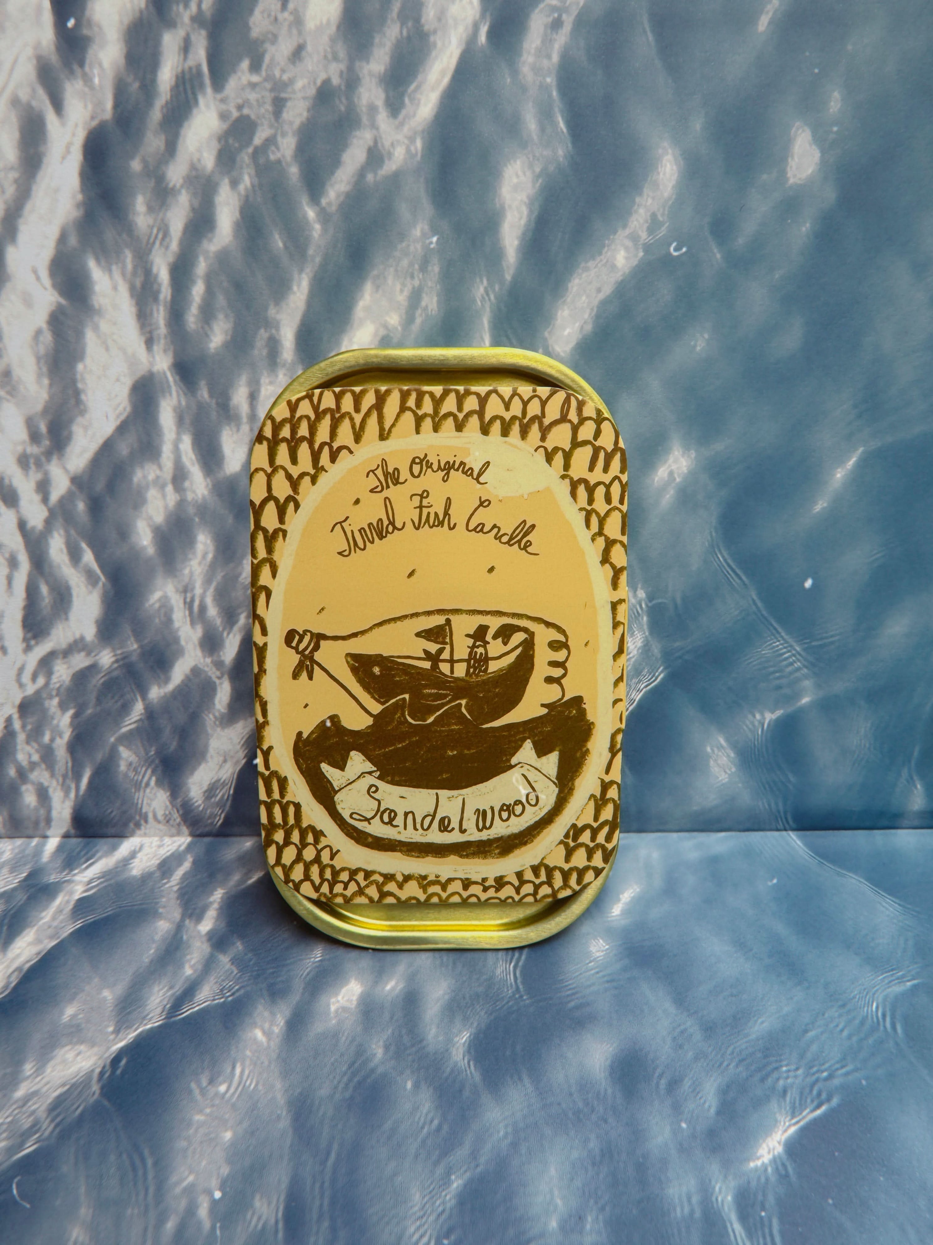 Tinned Candle Tinned Fish Candle - Sandalwood