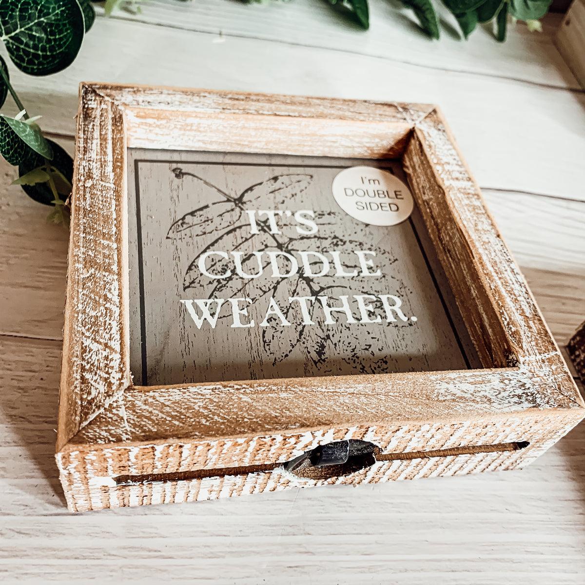 Gia Roma Halloween Sign Hey Boo + Cuddle | Double-Sided
