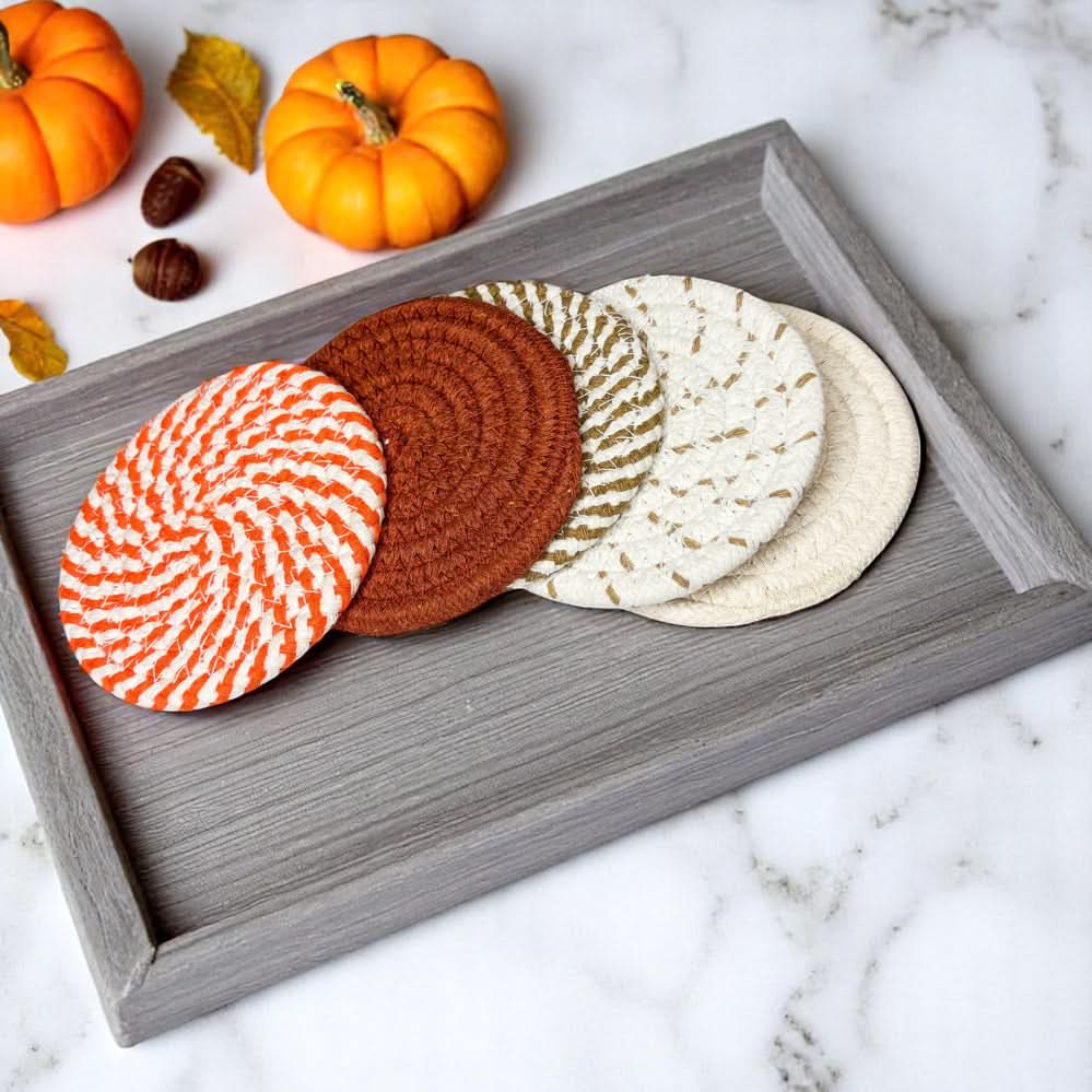 Fall Fabric Coasters - My American Goods