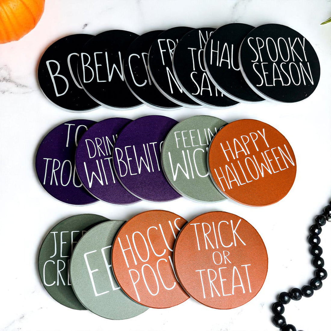 Halloween Coasters - My American Goods