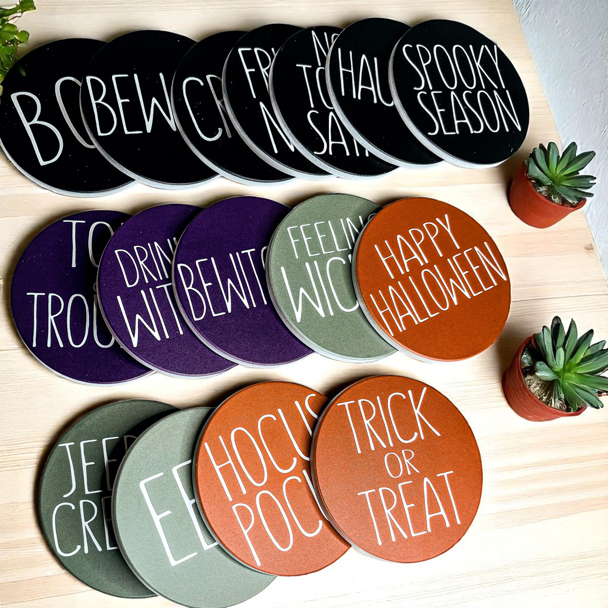 Halloween Coasters - My American Goods