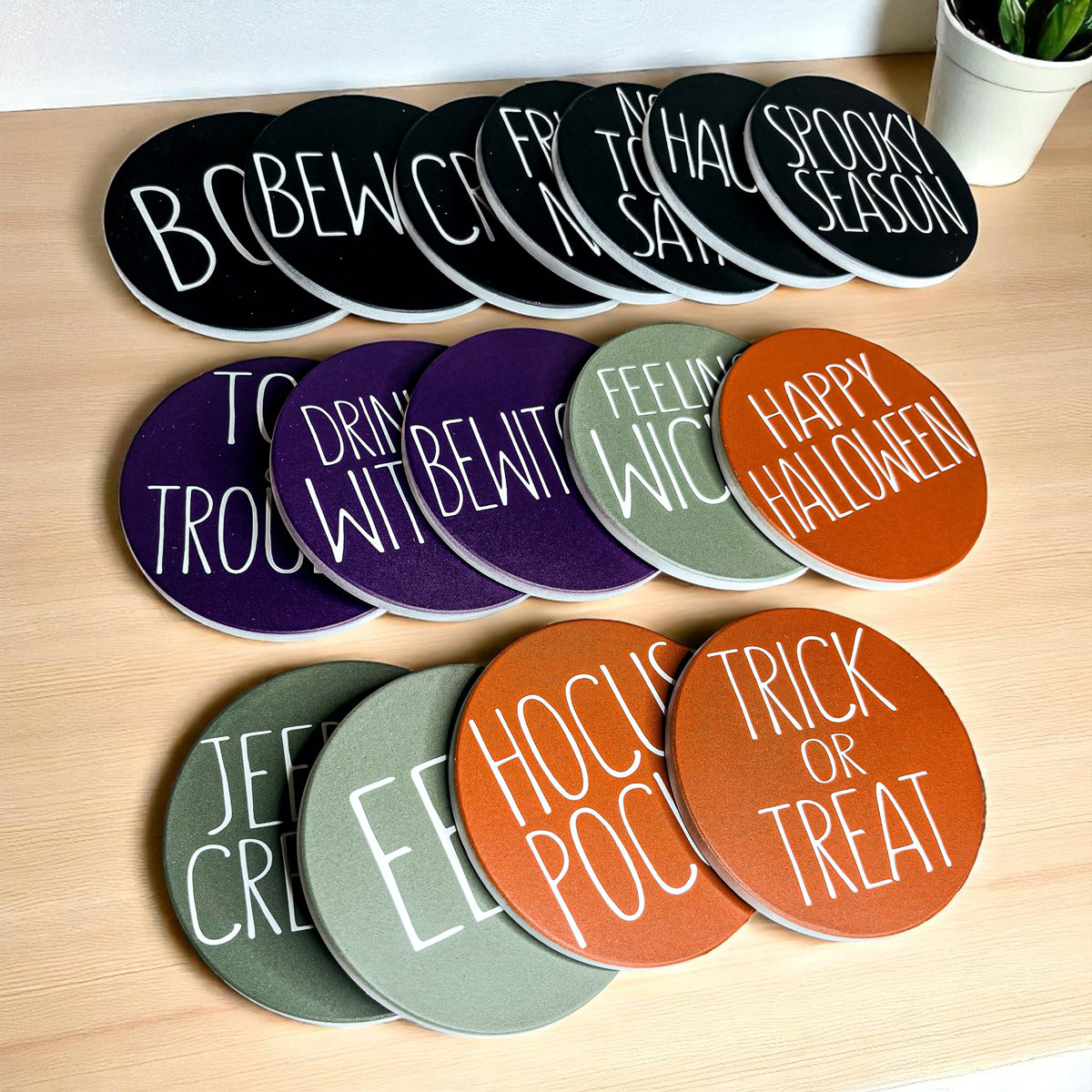 Halloween Coasters - My American Goods