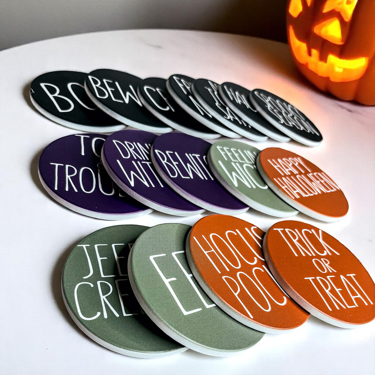 Halloween Coasters - My American Goods