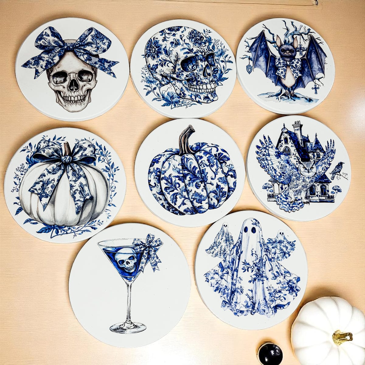 Gia Roma Coaster Chinoiserie Halloween Coasters
