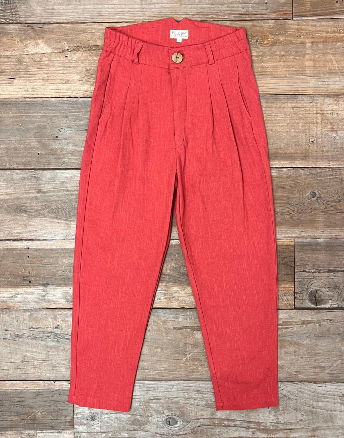 Field Day Pants Perfect Pant in Red Sherbert Canvas