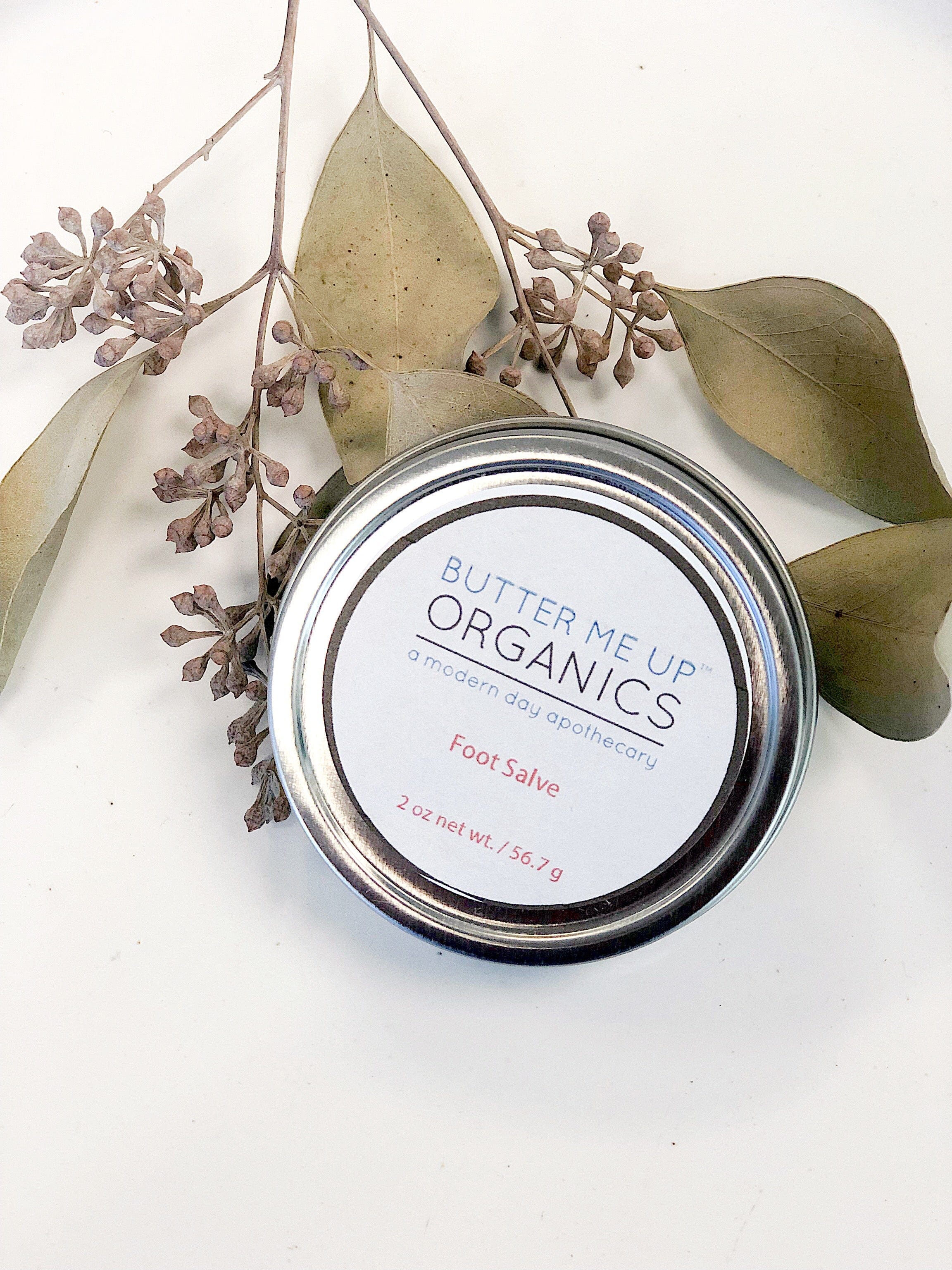 Butter Me Up Organics Body Foot Salve/ Dry Cracked Feet / Heel Salve / Foot Butter