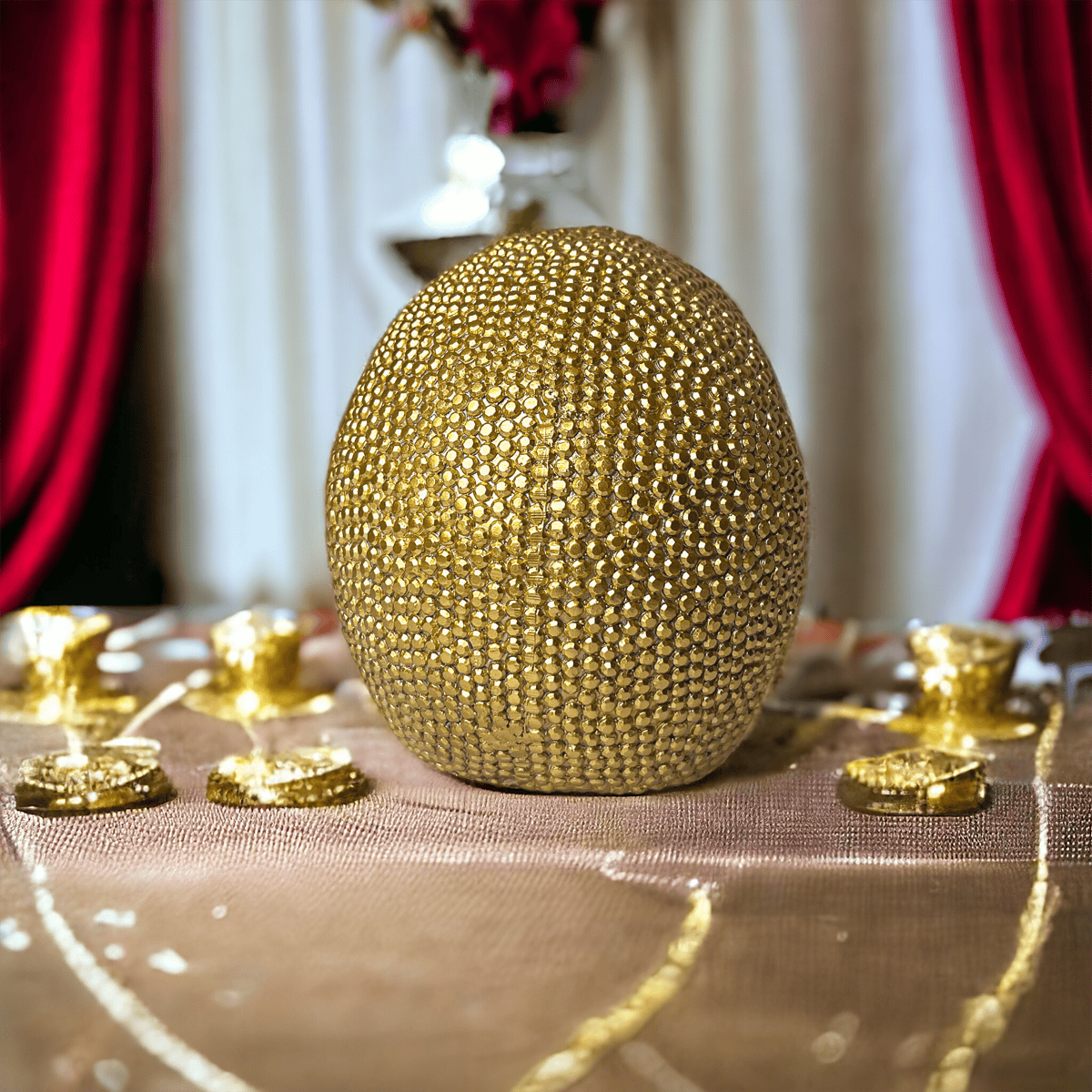 Resin Skull Gold - My American Goods