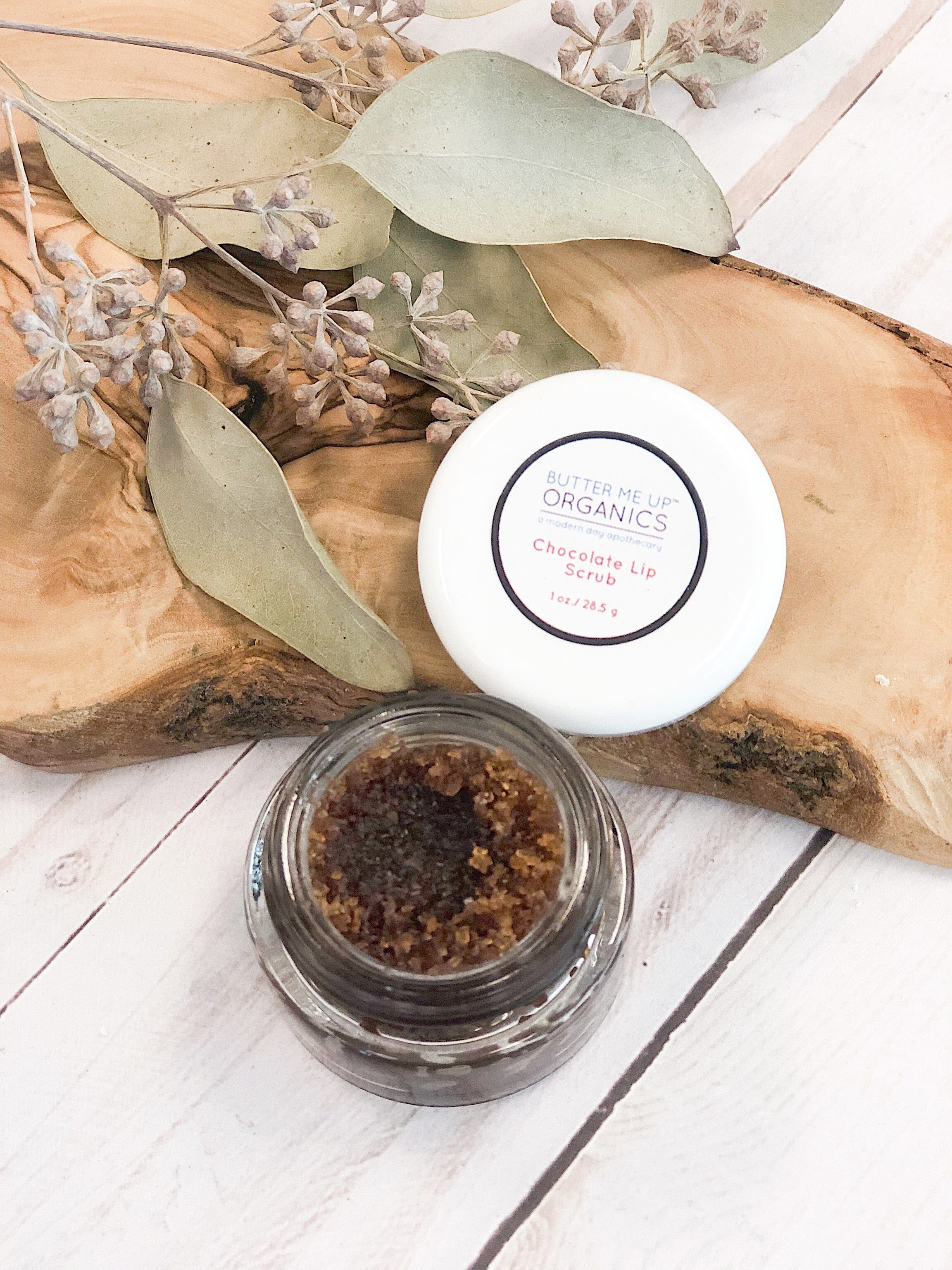Butter Me Up Organics Face Organic Chocolate Lip Scrub Flaky Chapped Lips