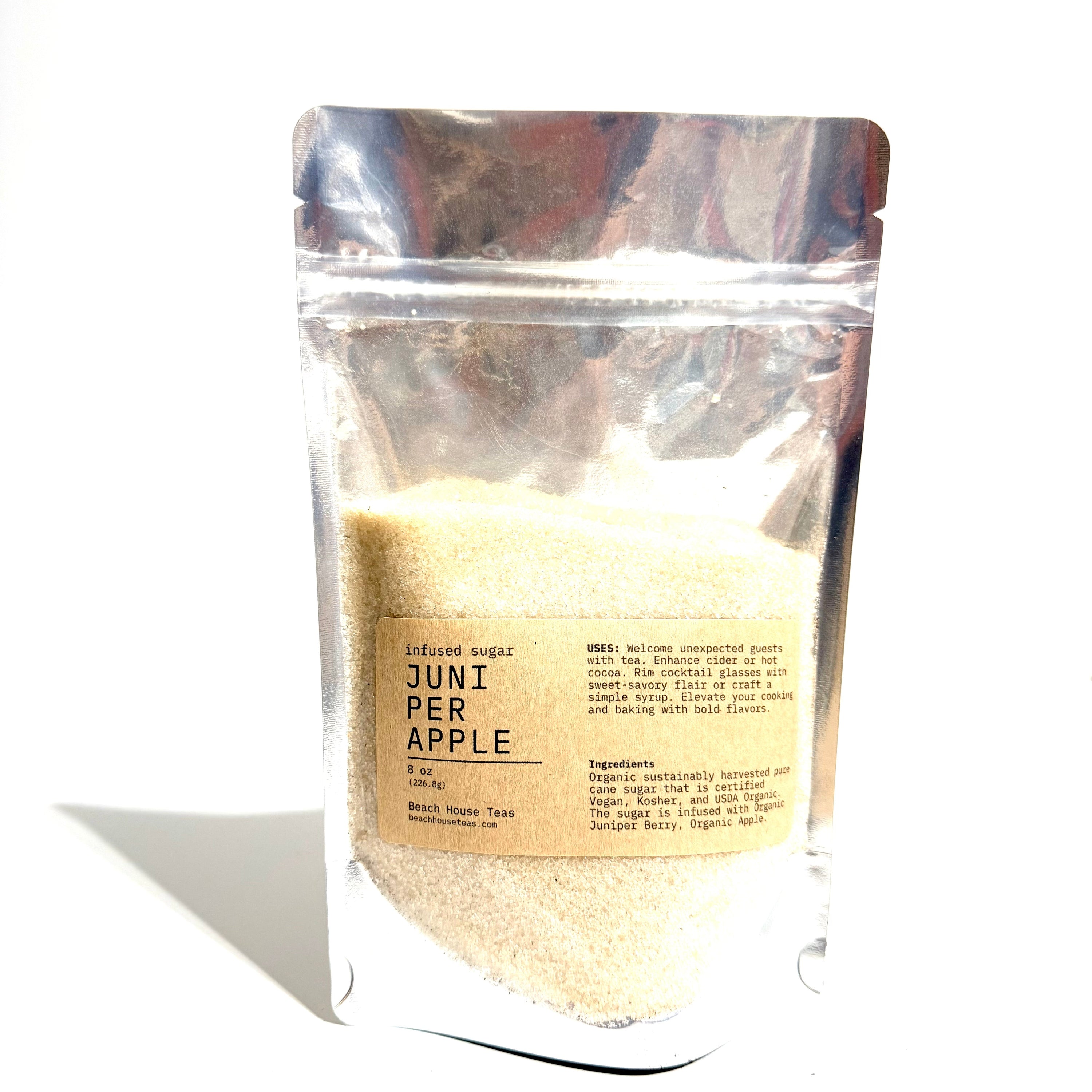 Juniper Apple infused artisan culinary sugar