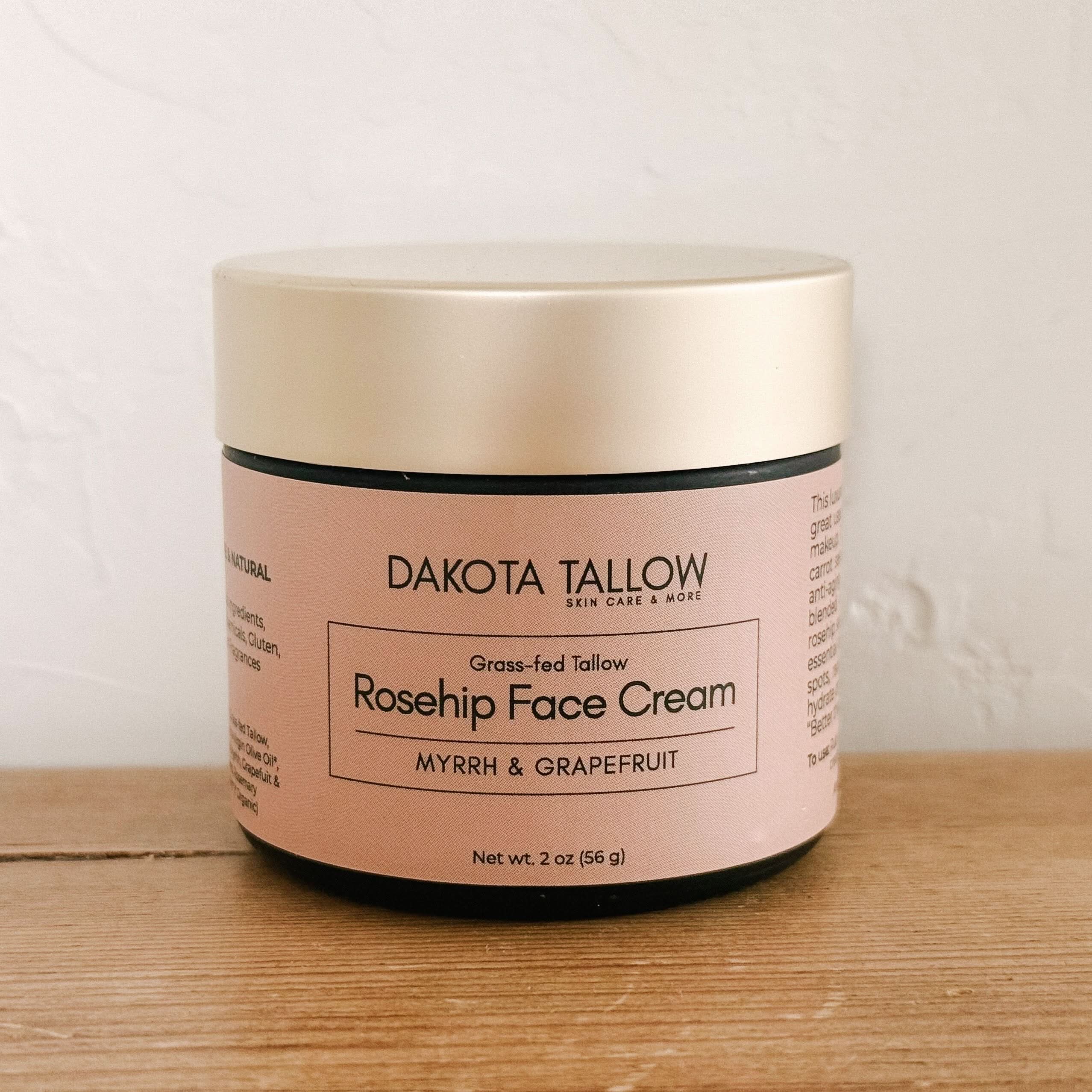 Dakota Tallow Facial Line Dakota Tallow Myrrh & Grapefruit Rosehip Facial Cream