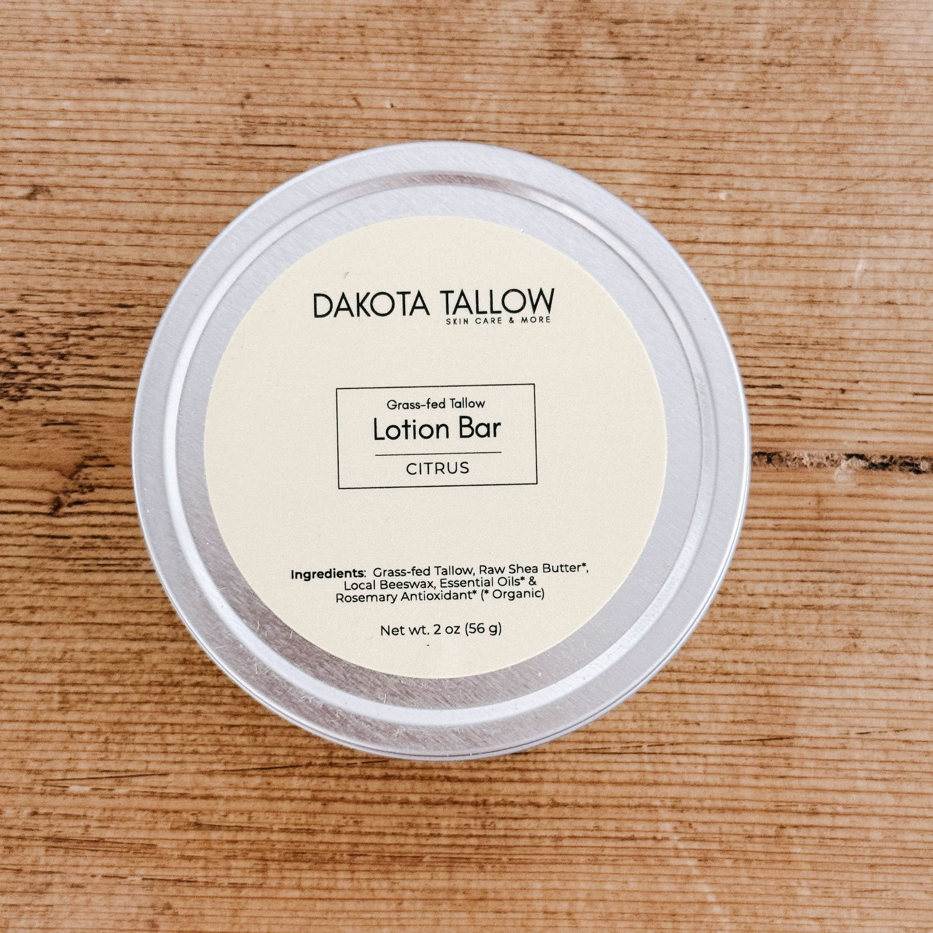 Dakota Tallow Hand Unscented Dakota Tallow - Tallow Hard Lotion Bar