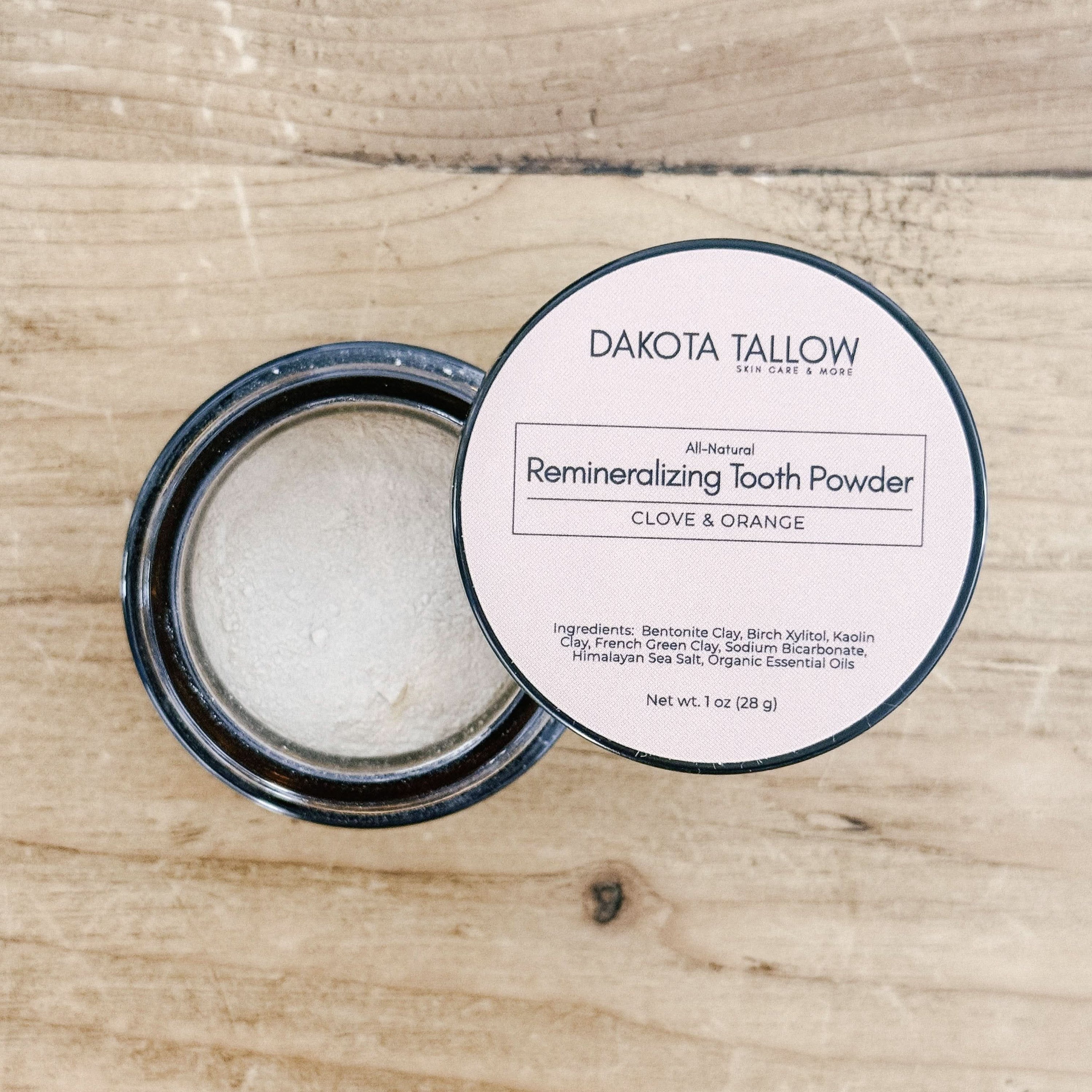 Dakota Tallow Oral Health Dakota Tallow Remineralizing Tooth Powder