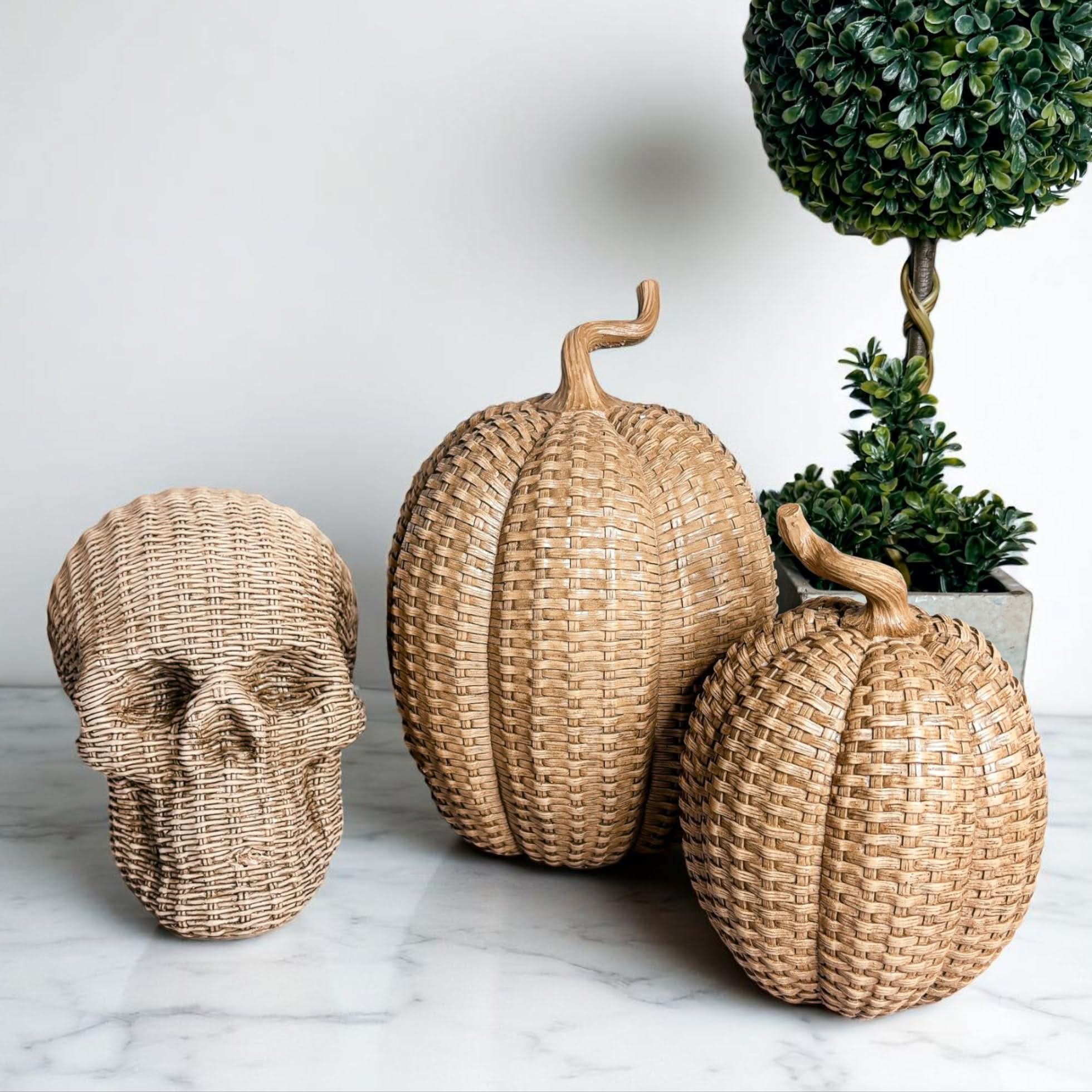 Rattan Pumpkins - My American Goods