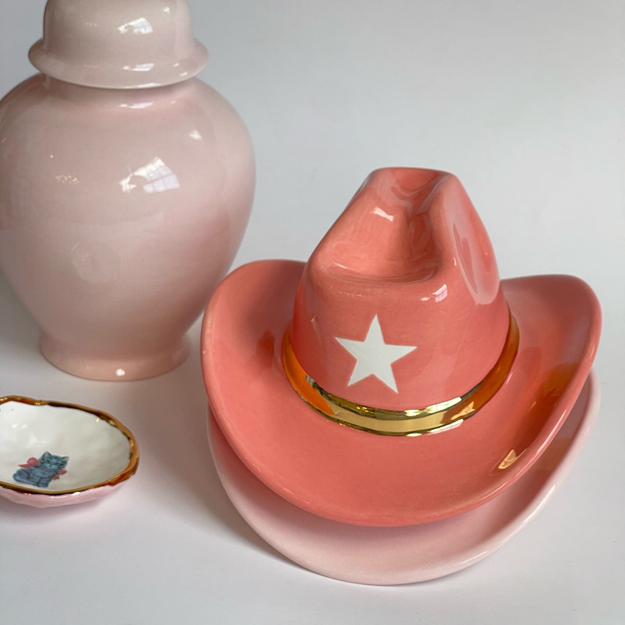 Ruby Clay Company Cowboy Hat Ceramic