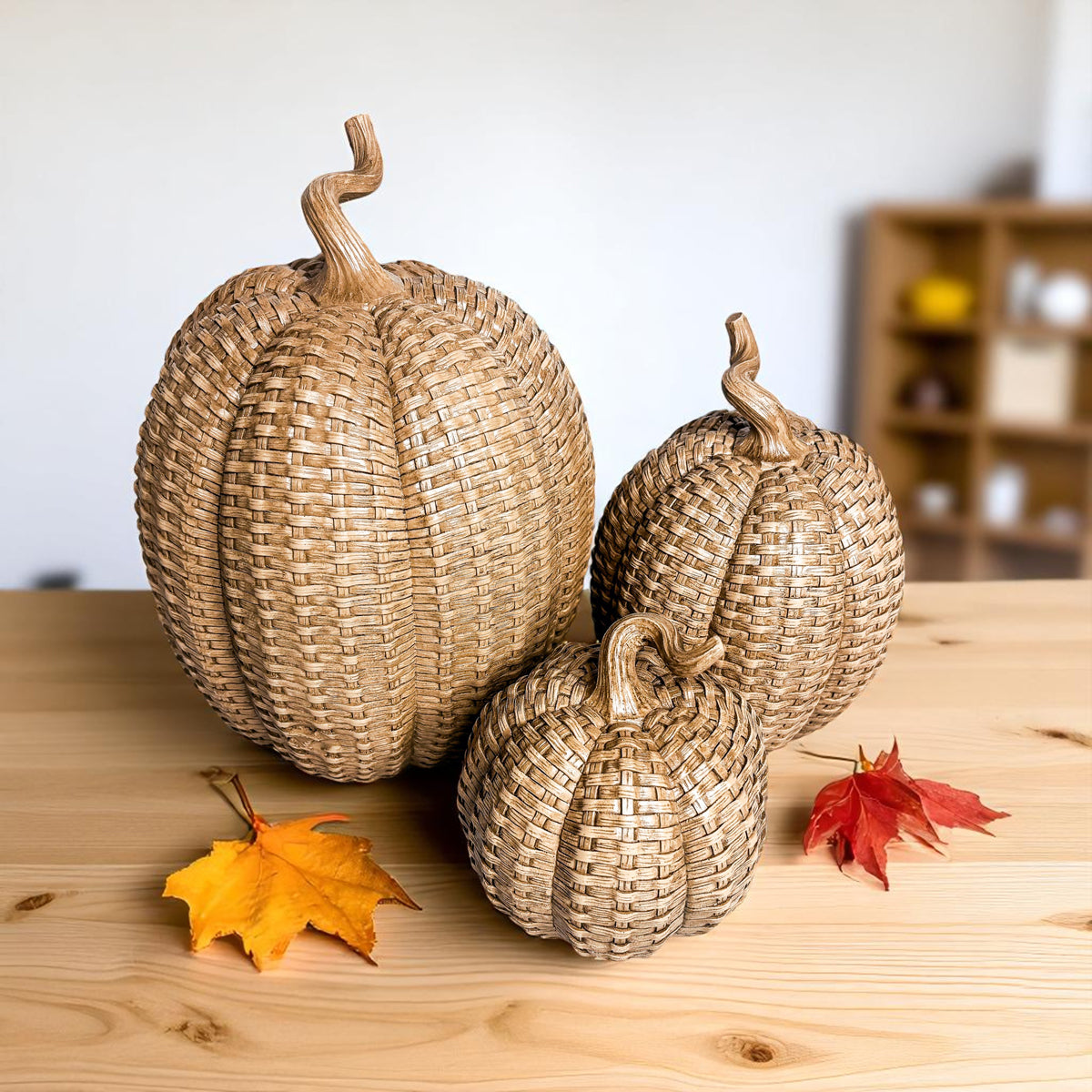 Rattan Pumpkins - My American Goods
