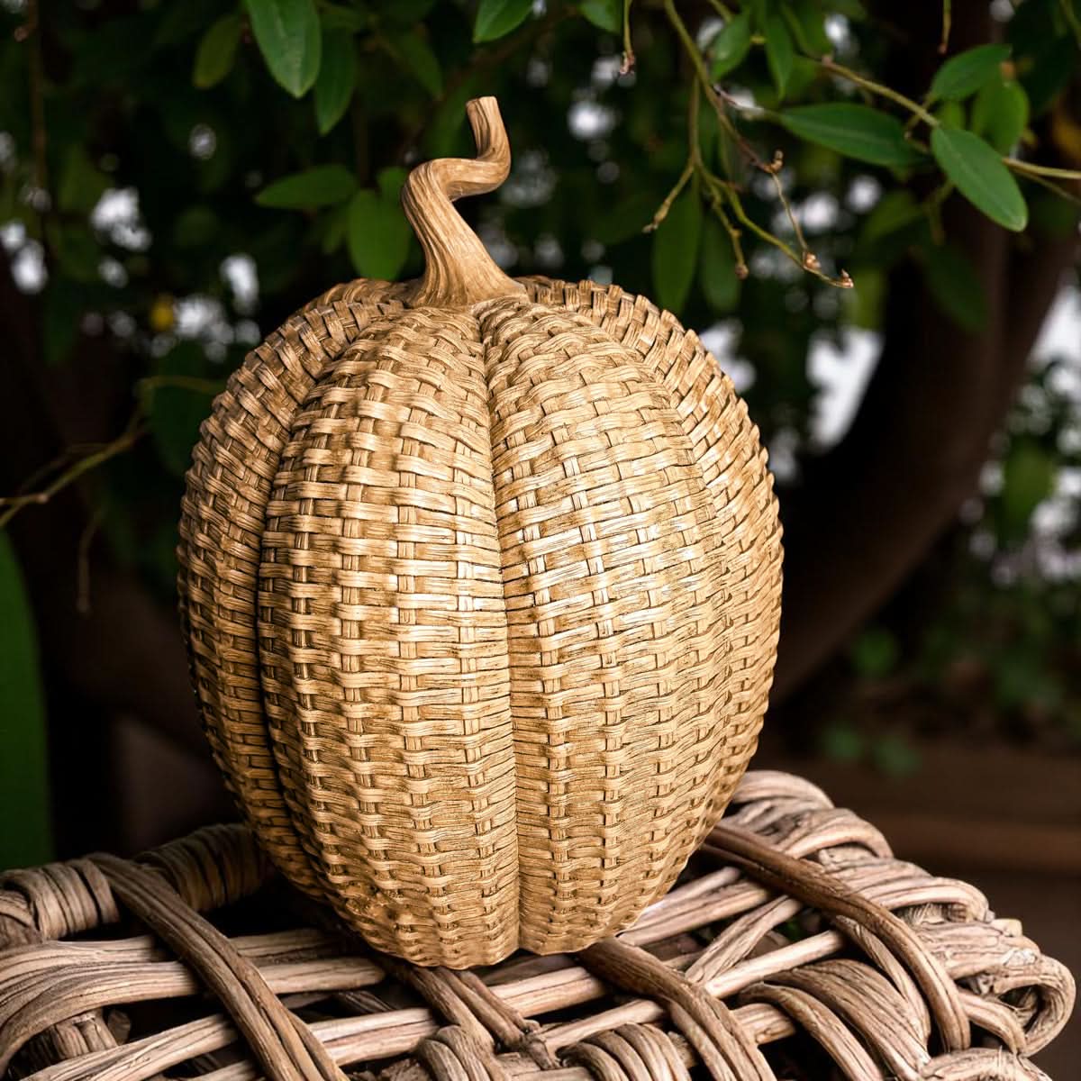 Rattan Pumpkins - My American Goods