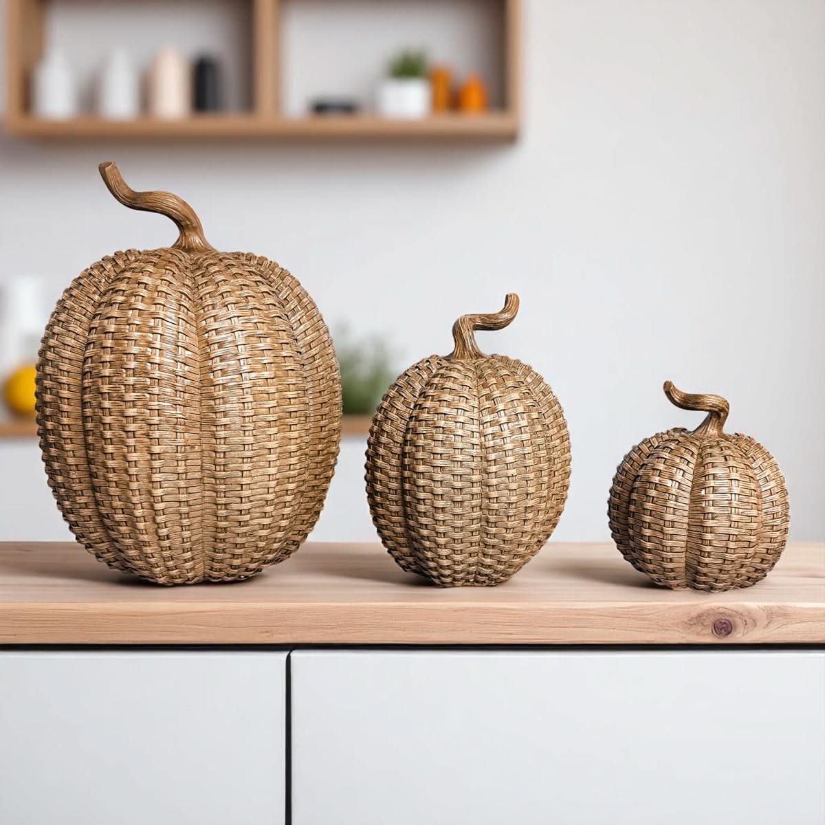 Rattan Pumpkins - My American Goods