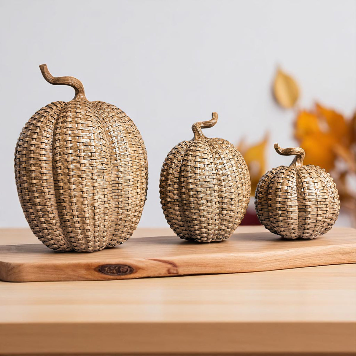 Rattan Pumpkins - My American Goods