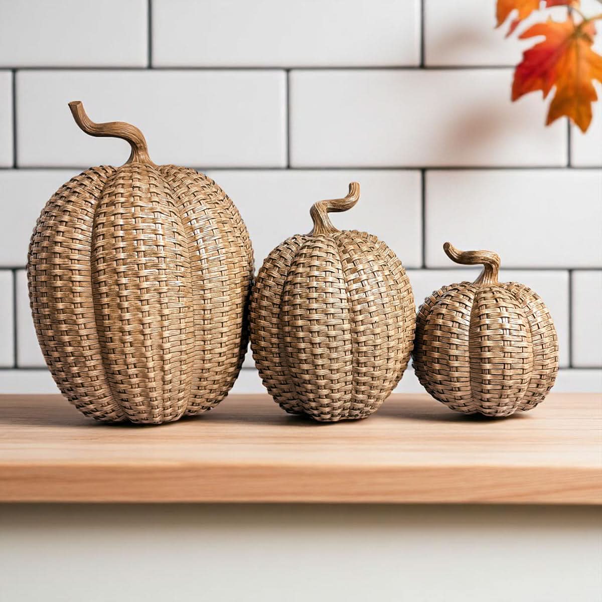 Rattan Pumpkins - My American Goods
