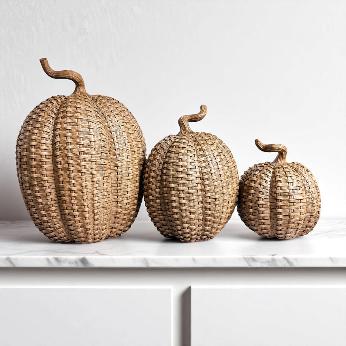 Rattan Pumpkins - My American Goods