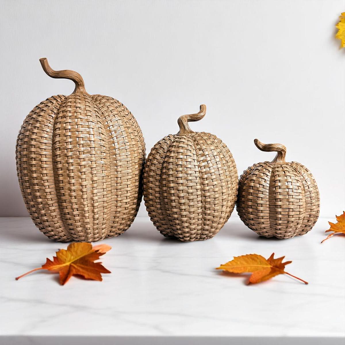 Rattan Pumpkins - My American Goods