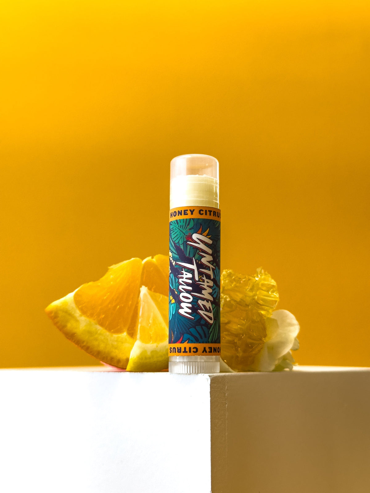 Untamed Tallow Skin Care Honey Citrus Signature Tallow Lip Balm - 6x Flavor Options