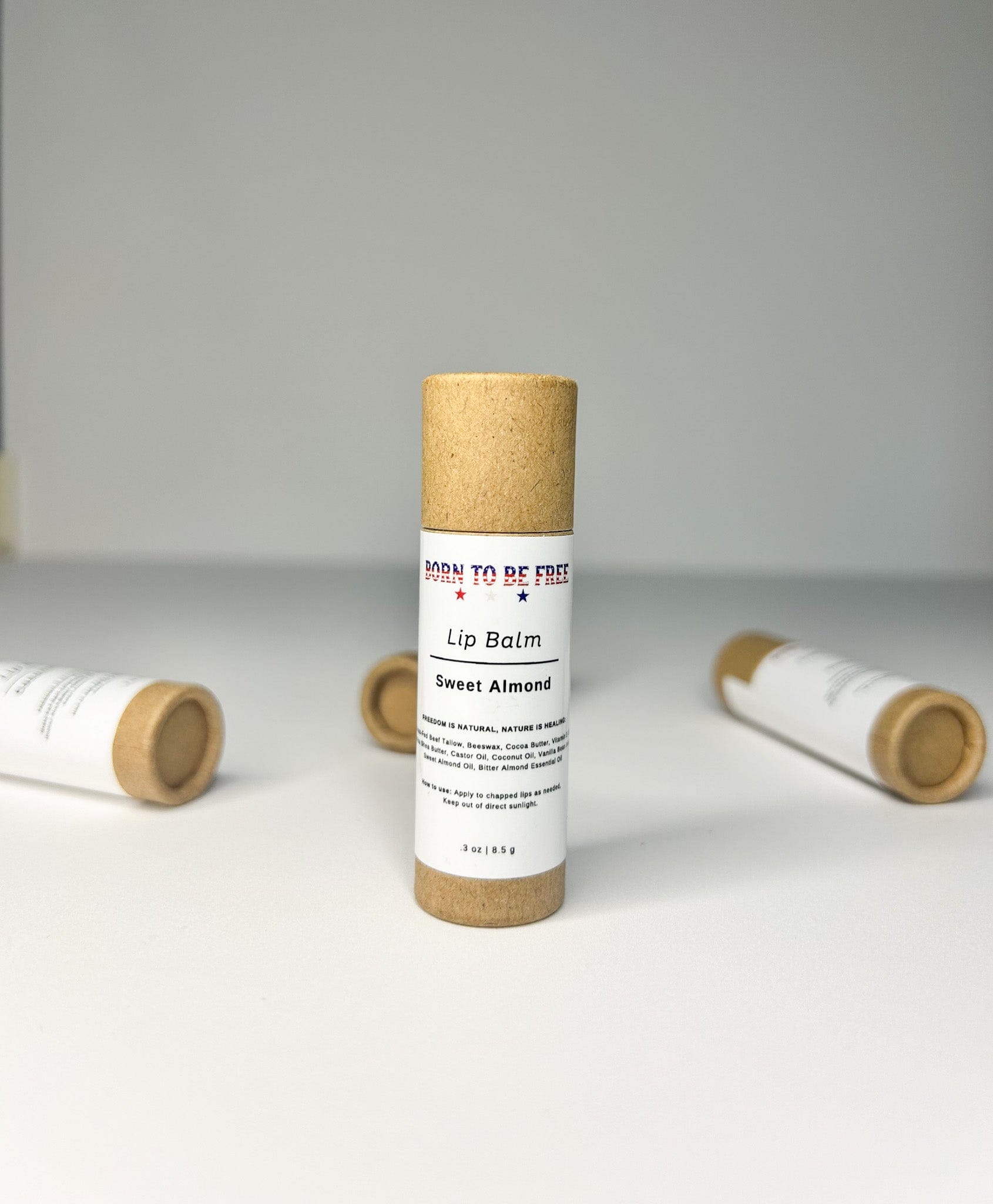 Born To Be Free Lip Balm Sweet Almond Lip Balm