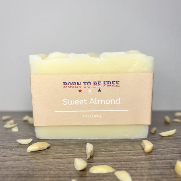 Sweet Almond Tallow Soap Bar - My American Goods