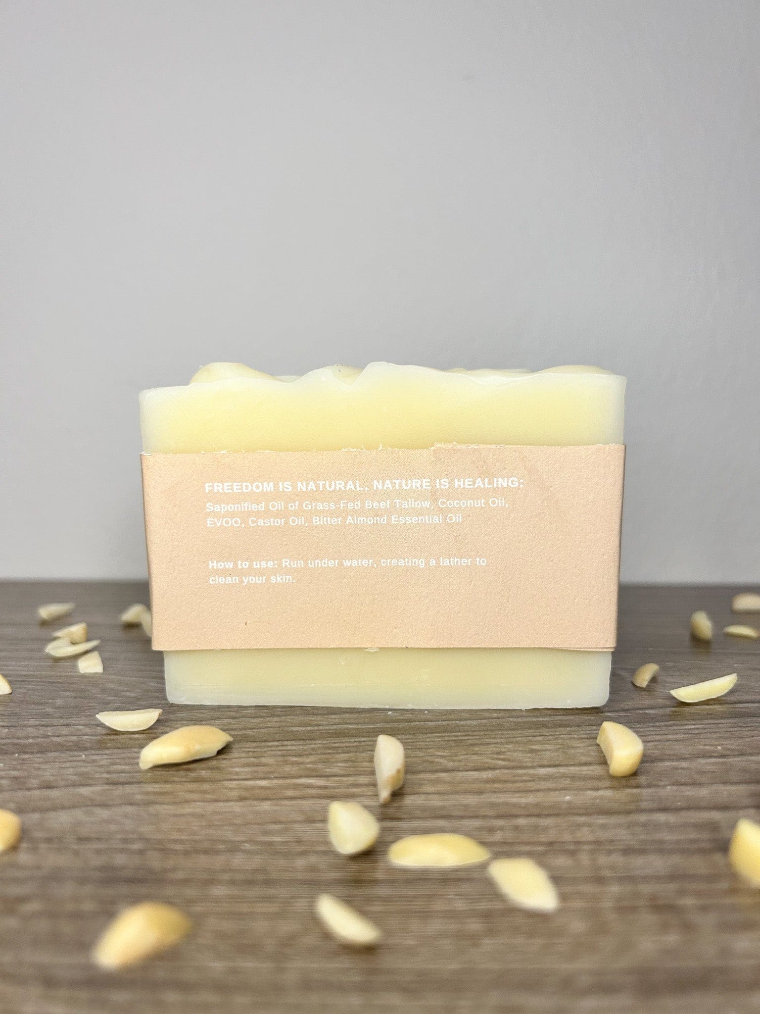 Born To Be Free Soap Sweet Almond Tallow Soap Bar