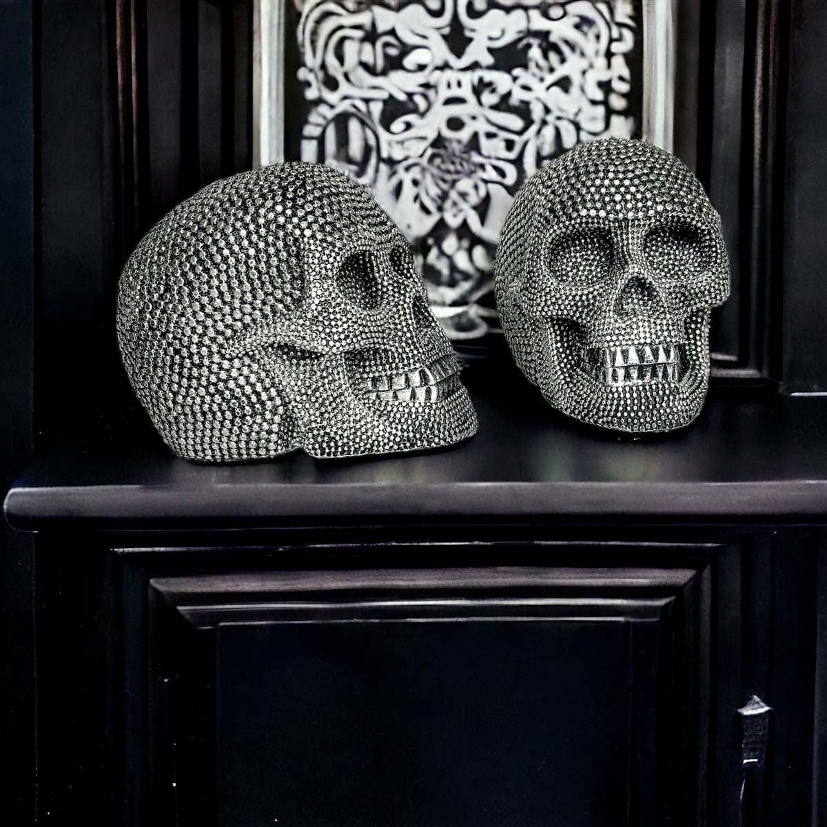 Gia Roma Halloween Resin Skull Gold
