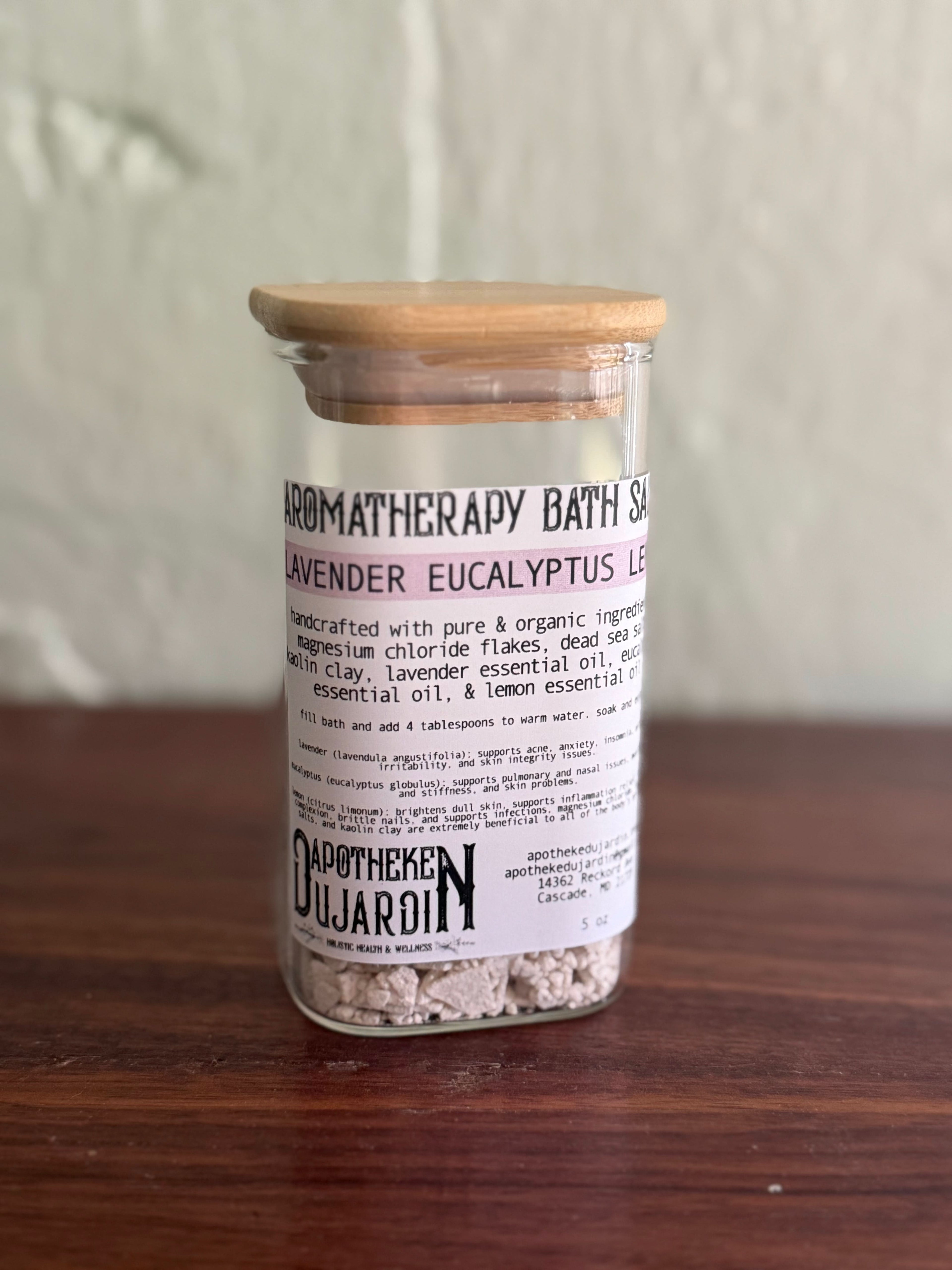Aromatherapy Bath Salts- Lavender, Eucalyptus, & Lemon - My American Goods