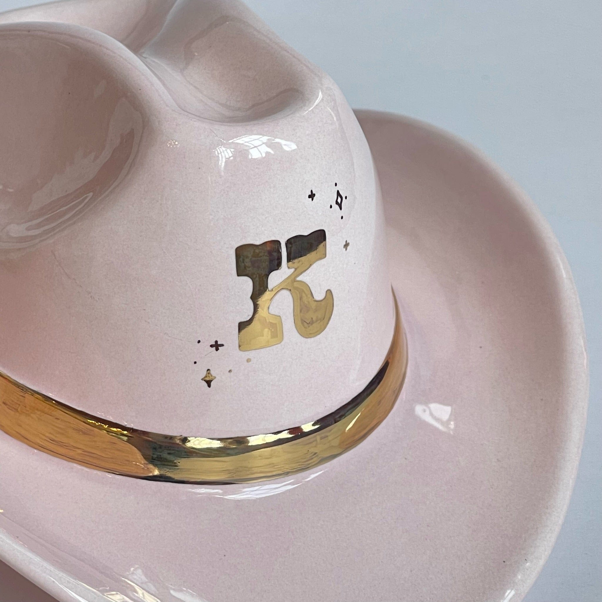 Ruby Clay Company Sparkle Confetti Monogrammed Cowboy Hat