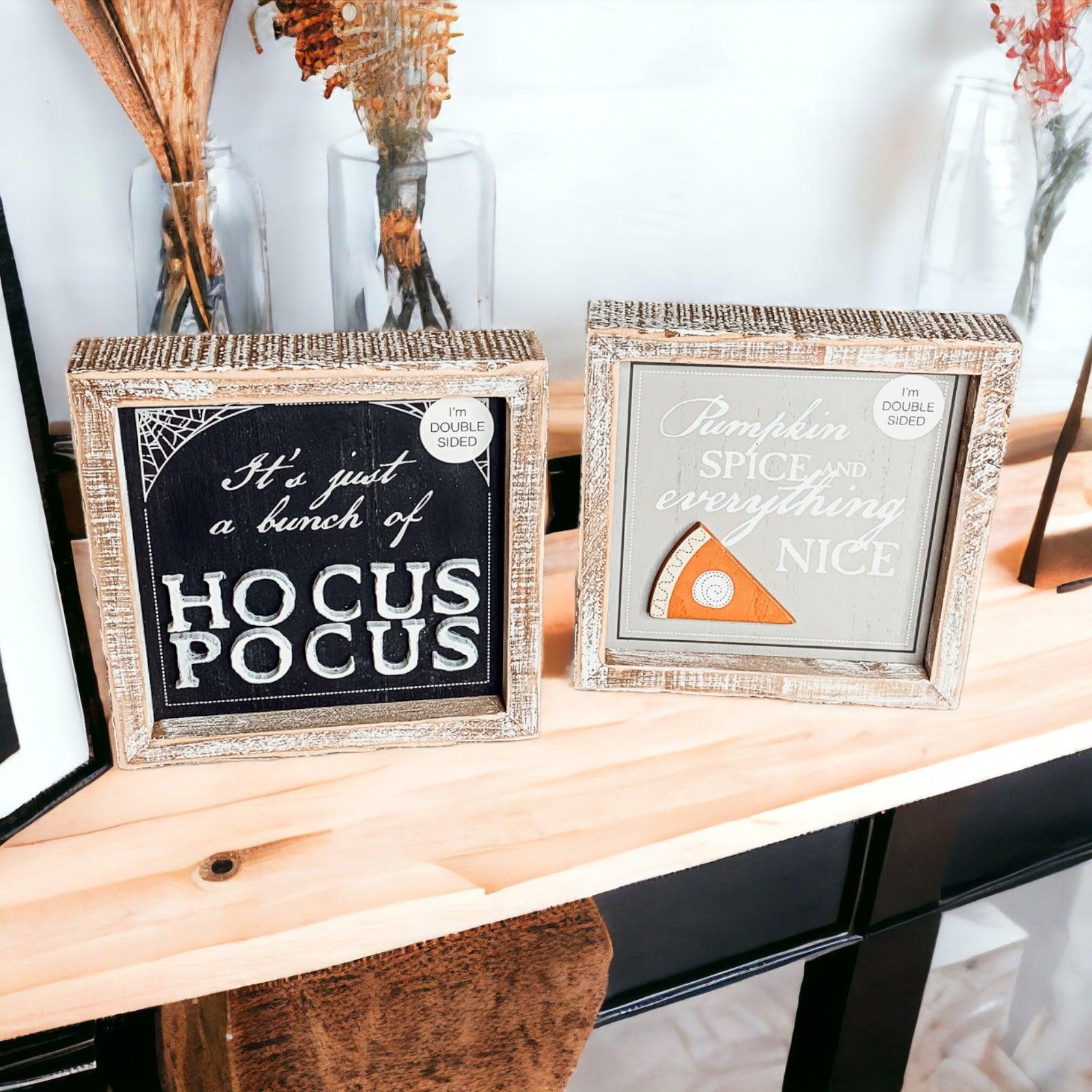 Gia Roma Halloween Sign Hocus Pocus 3D + Double Sided