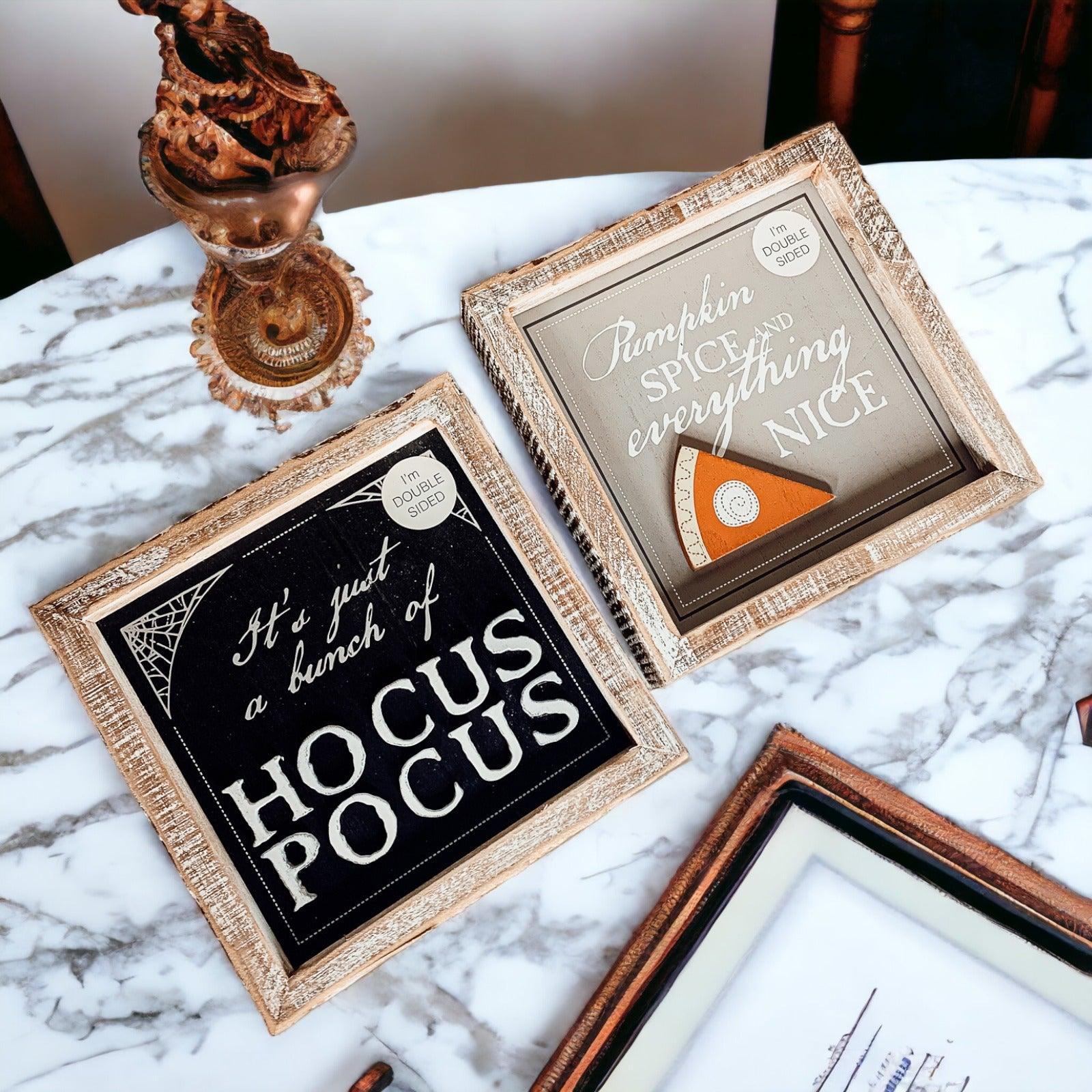 Gia Roma Halloween Sign Hocus Pocus 3D + Double Sided