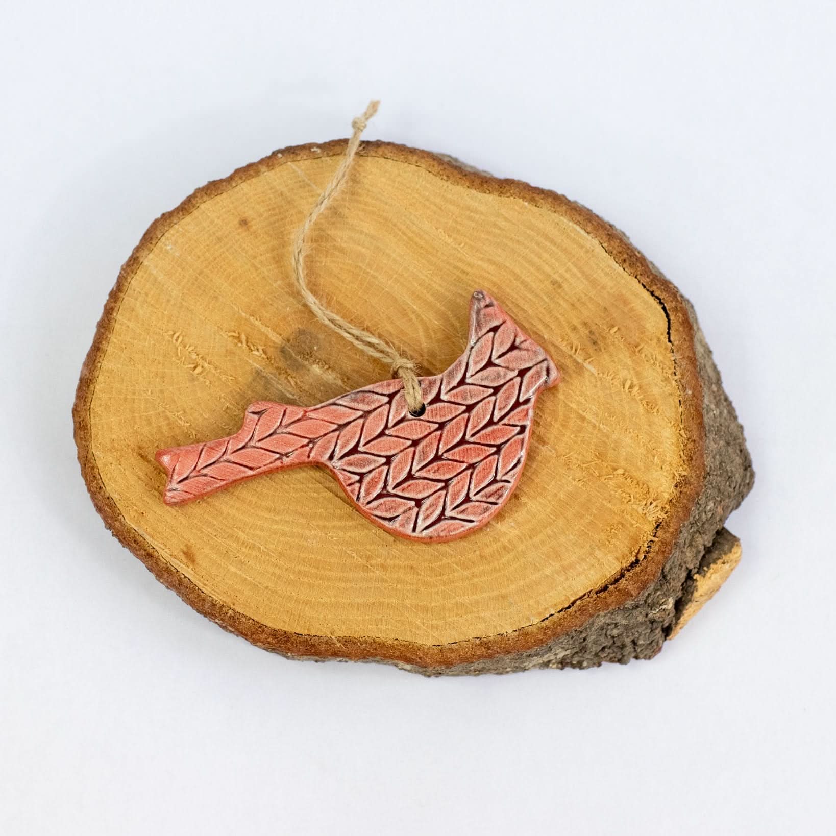 prodigalpottery Ceramic Cardnial Ornament