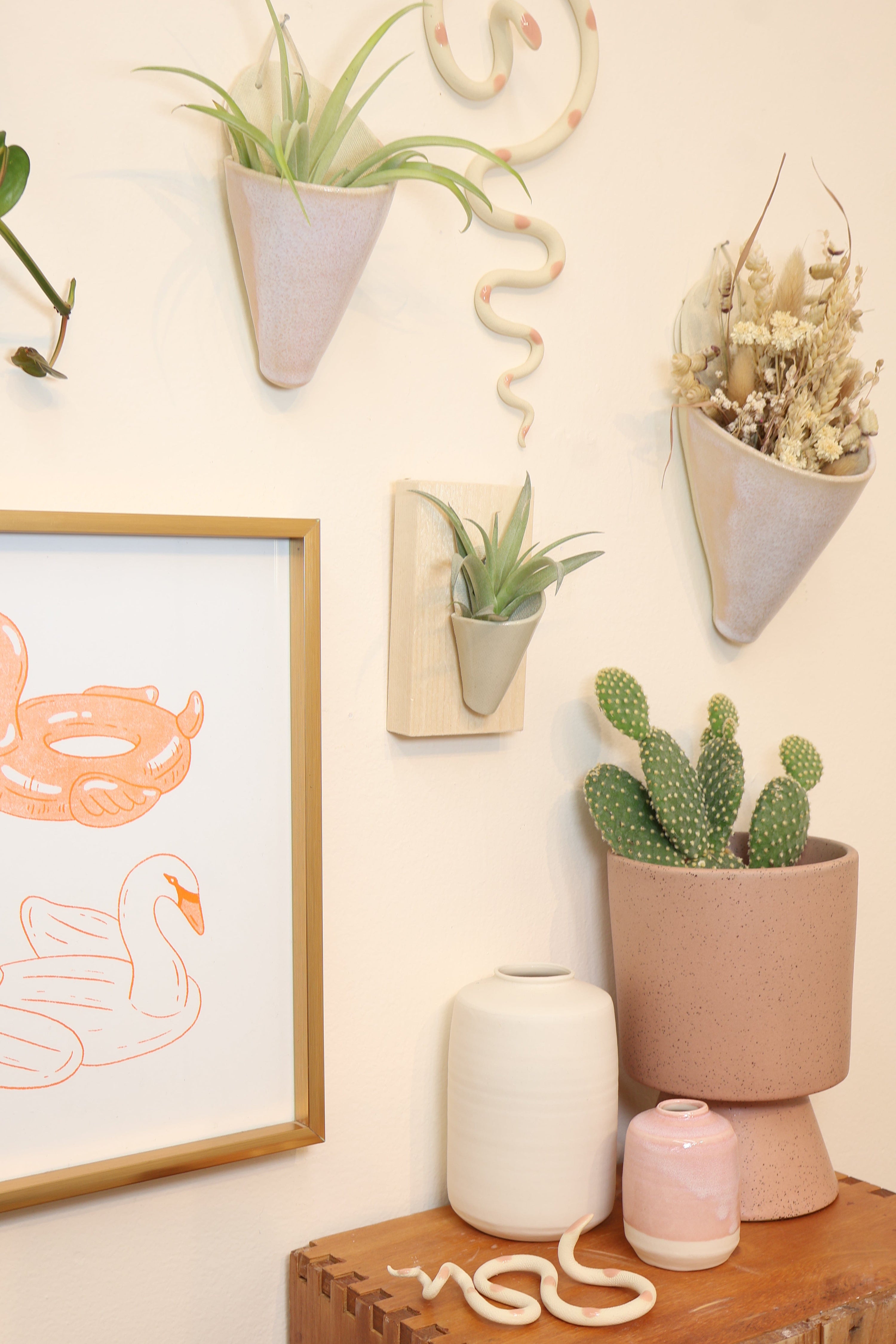 Carter + Rose Medium Ceramic Wall Planter