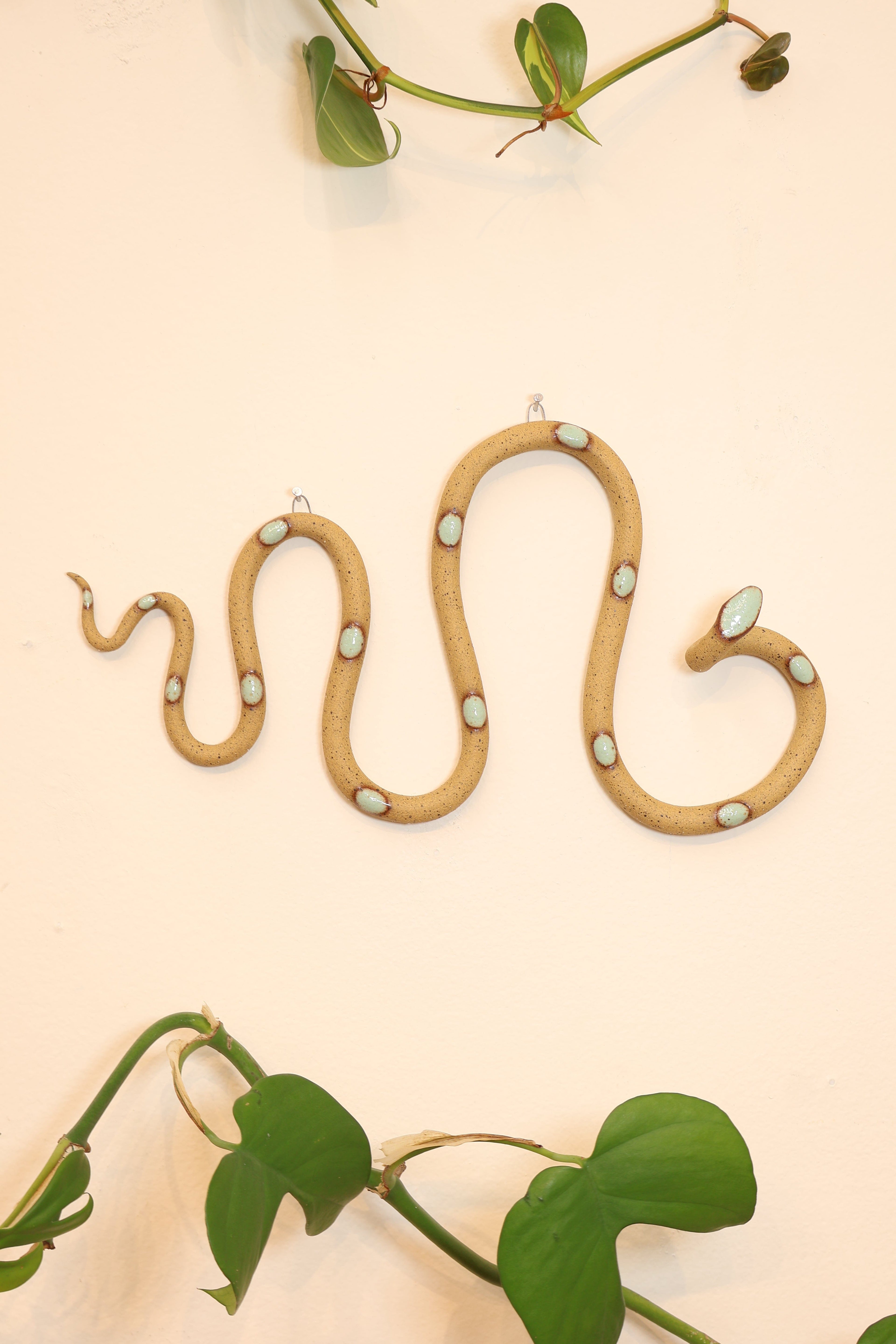 Horizontal Ceramic Wall Snake