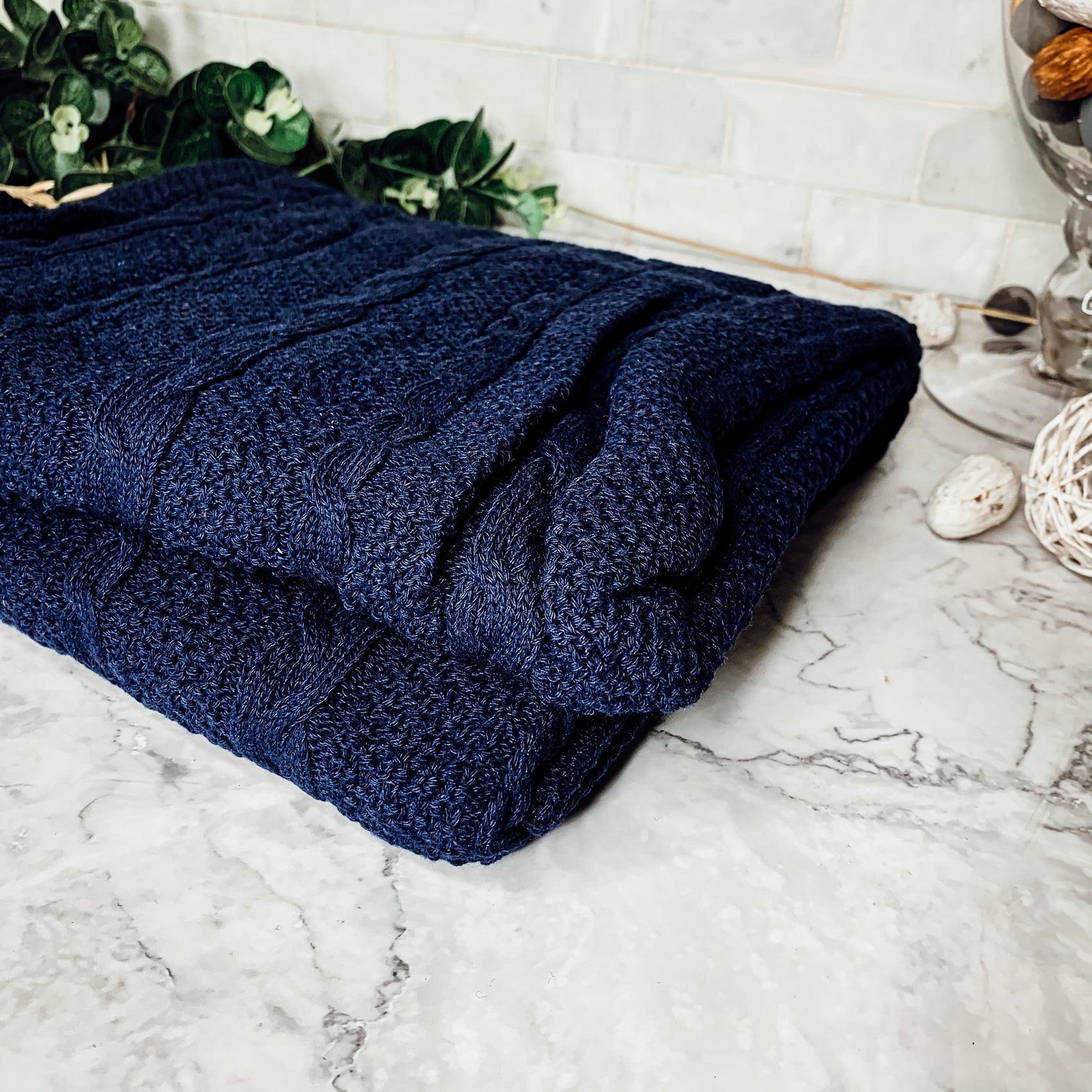 Gia Roma Throw Blanket Claret Knit Sweater Throw