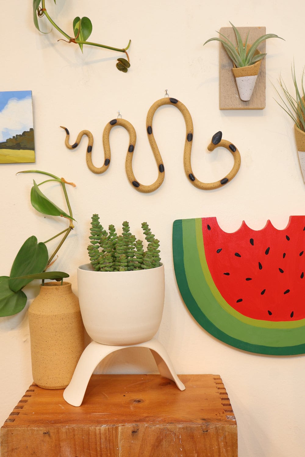 Carter + Rose Horizontal Ceramic Wall Snake