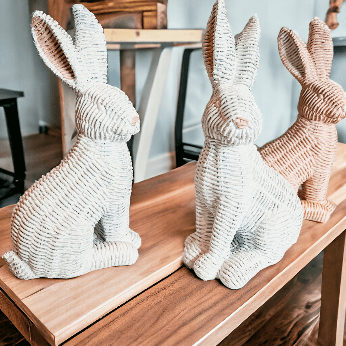 Gia Roma Easter Decorations Basket Weave Bunny