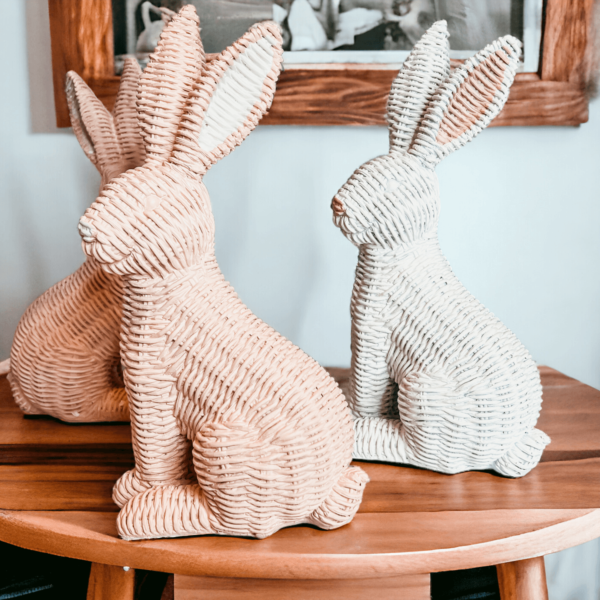 Gia Roma Easter Decorations Basket Weave Bunny