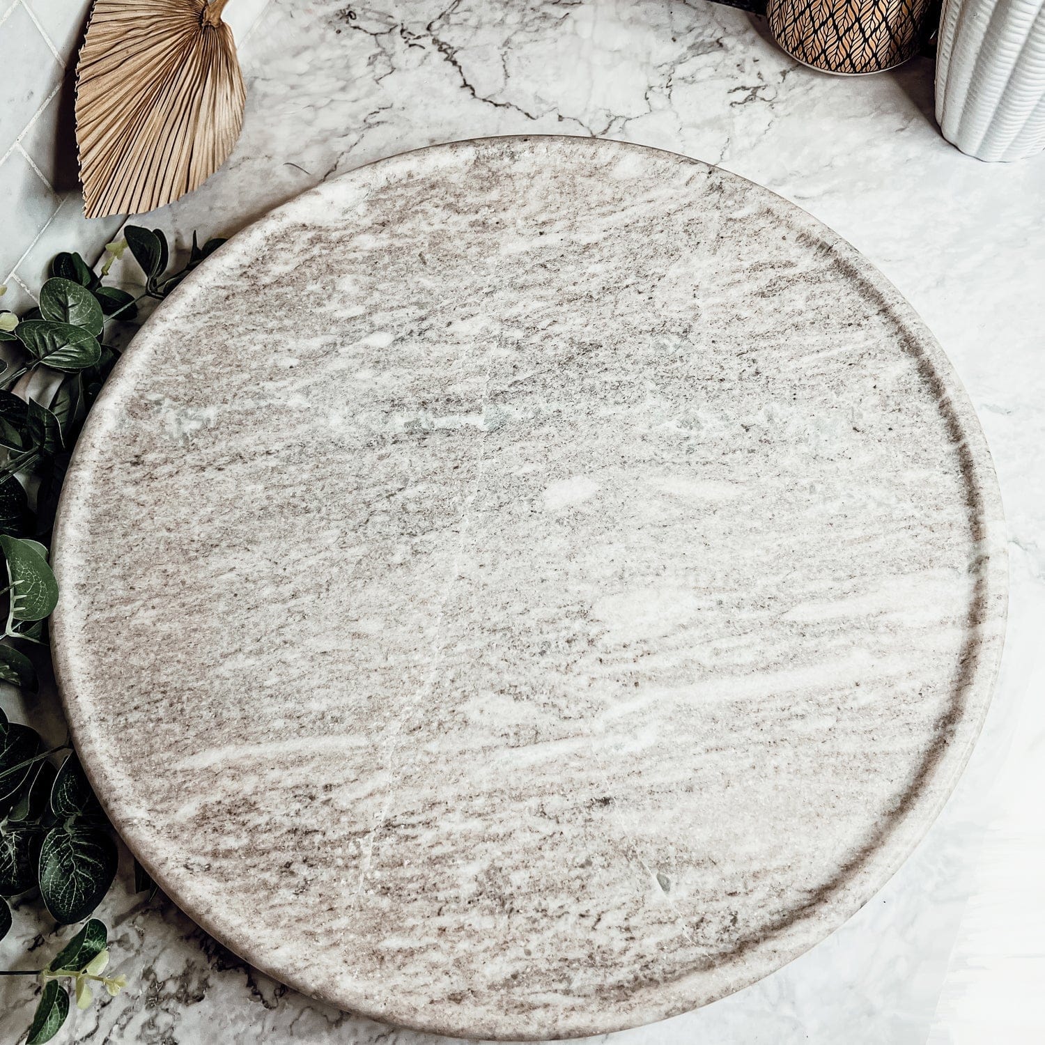 Gia Roma Charcuterie Marble Lazy Susan