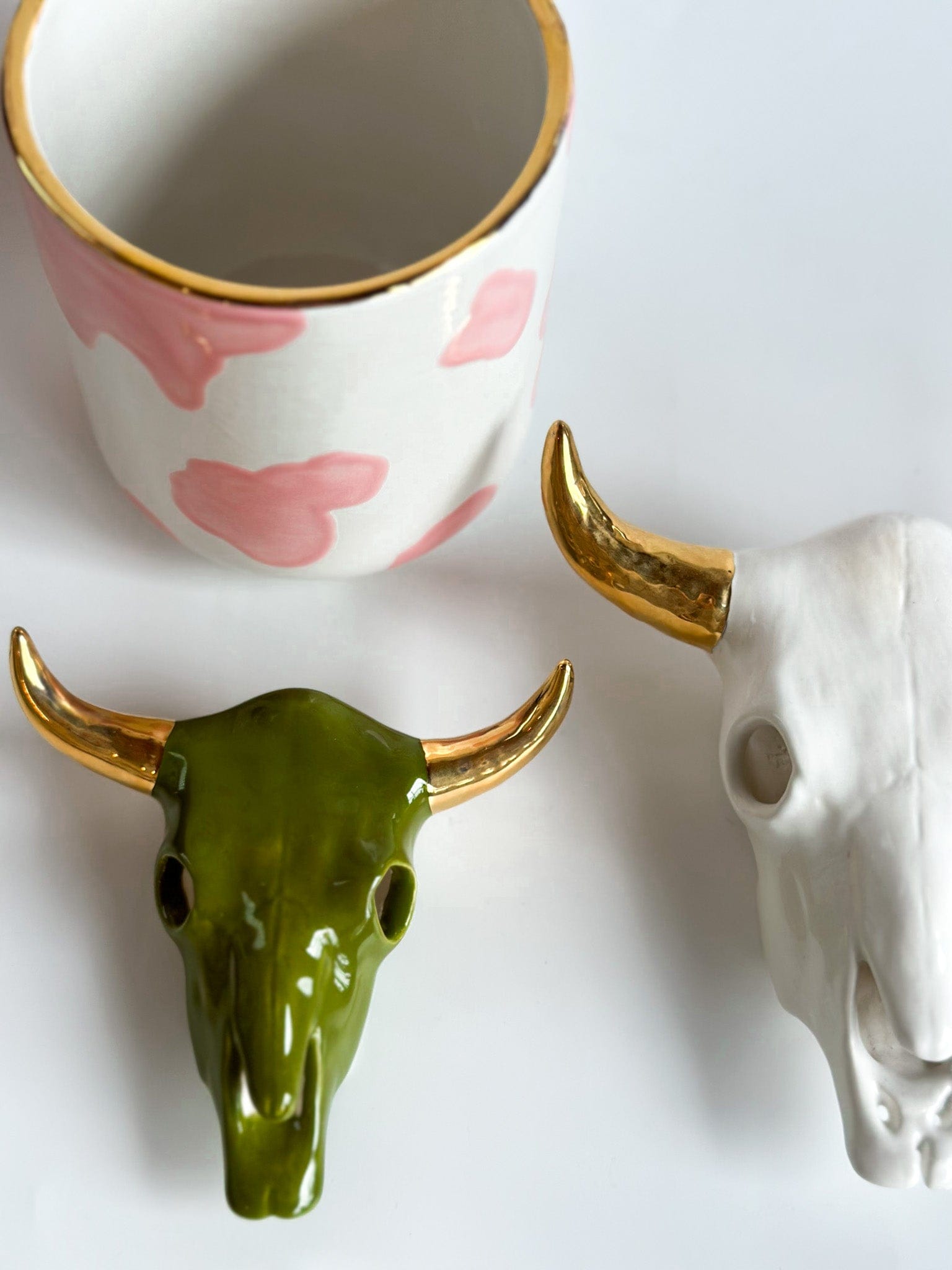 Ruby Clay Company Cow Print Vase