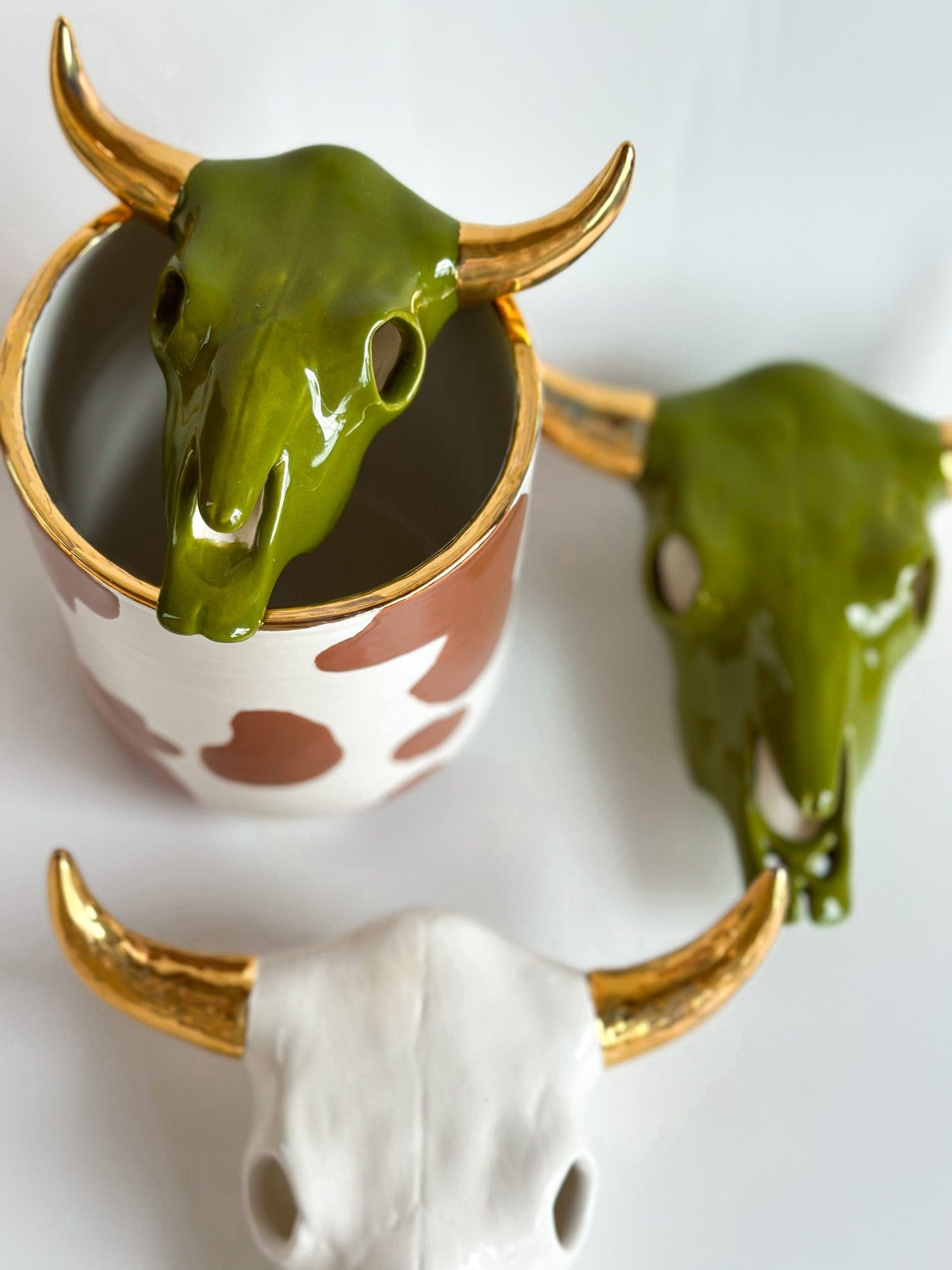 Ruby Clay Company Cow Print Vase