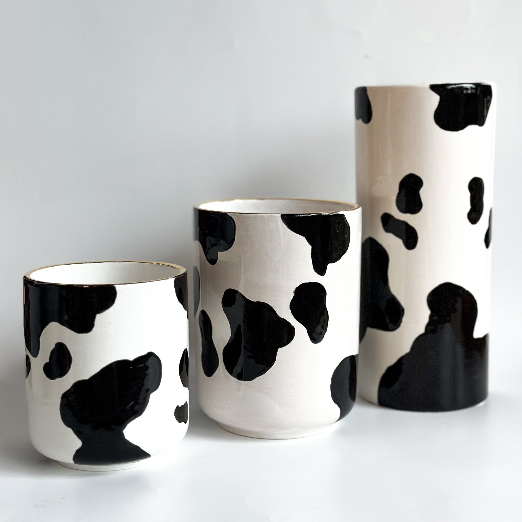 Ruby Clay Company Cow Print Vase