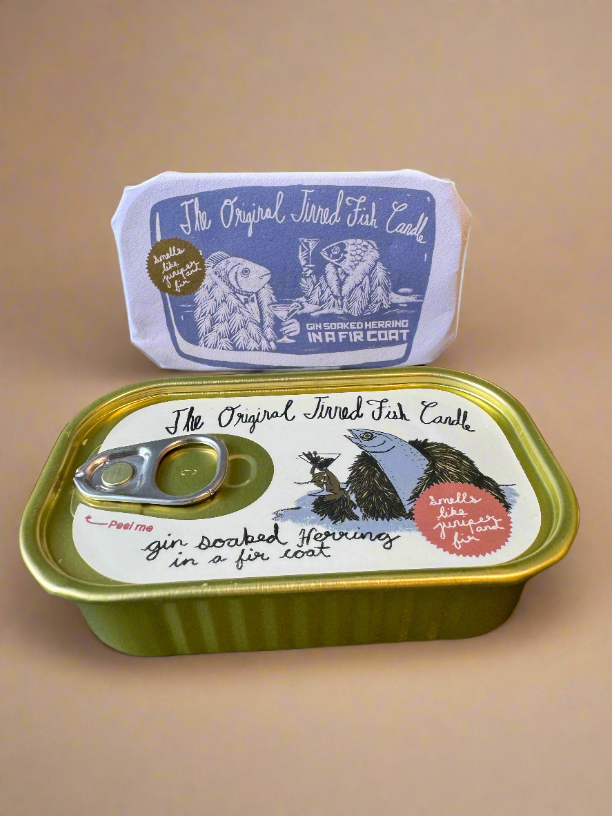 Tinned Fish Candle - Juniper and Fraser Fir - My American Goods