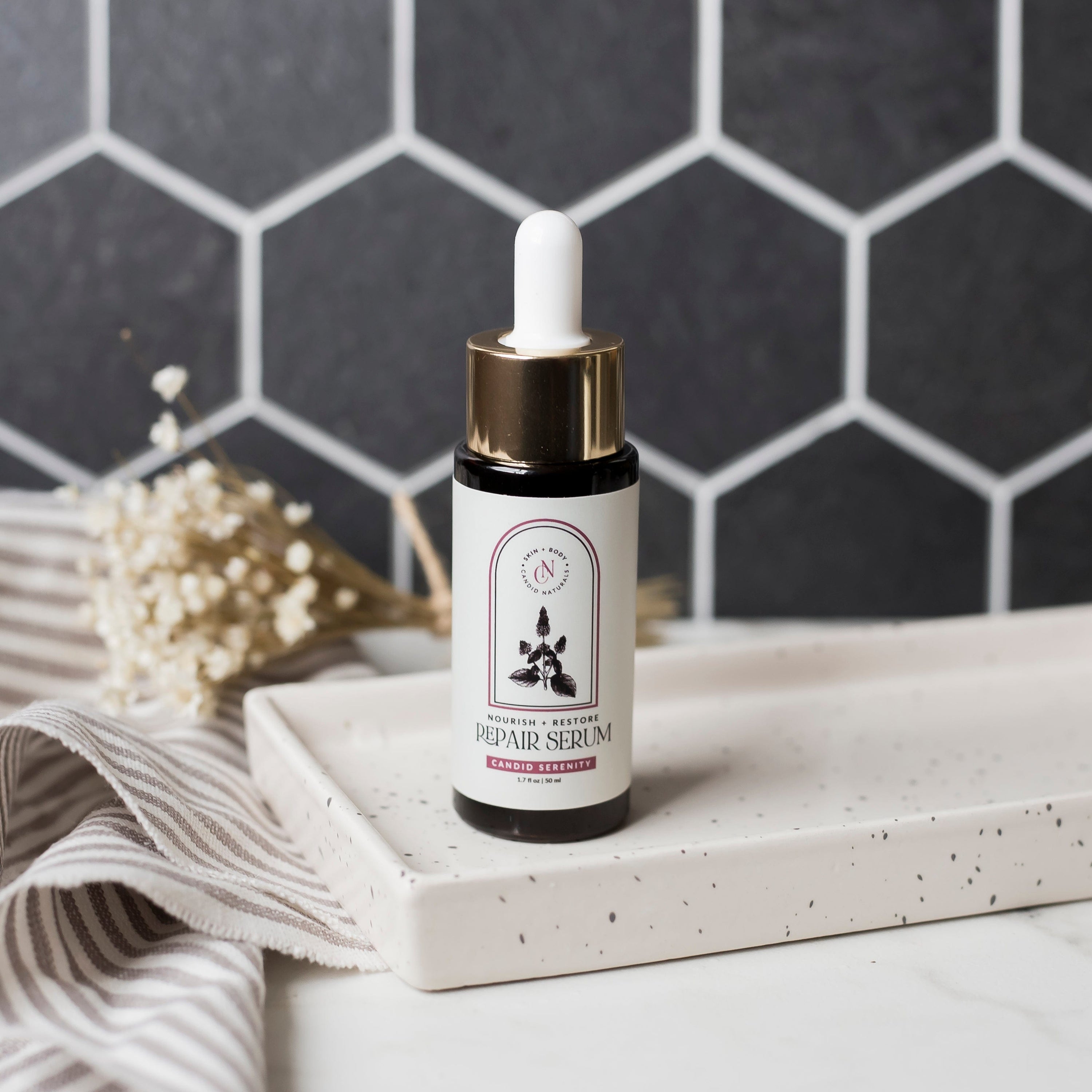 Candid Naturals Skin Care Set Herbal-Infused Repair Serum | Nourish + Restore